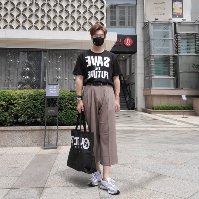 New Balance x Levi's 327 Grey (Levi's Tag) 착용 스타일