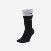 Nike Everyday Plus Cushioned Training Crew Socks Black White
