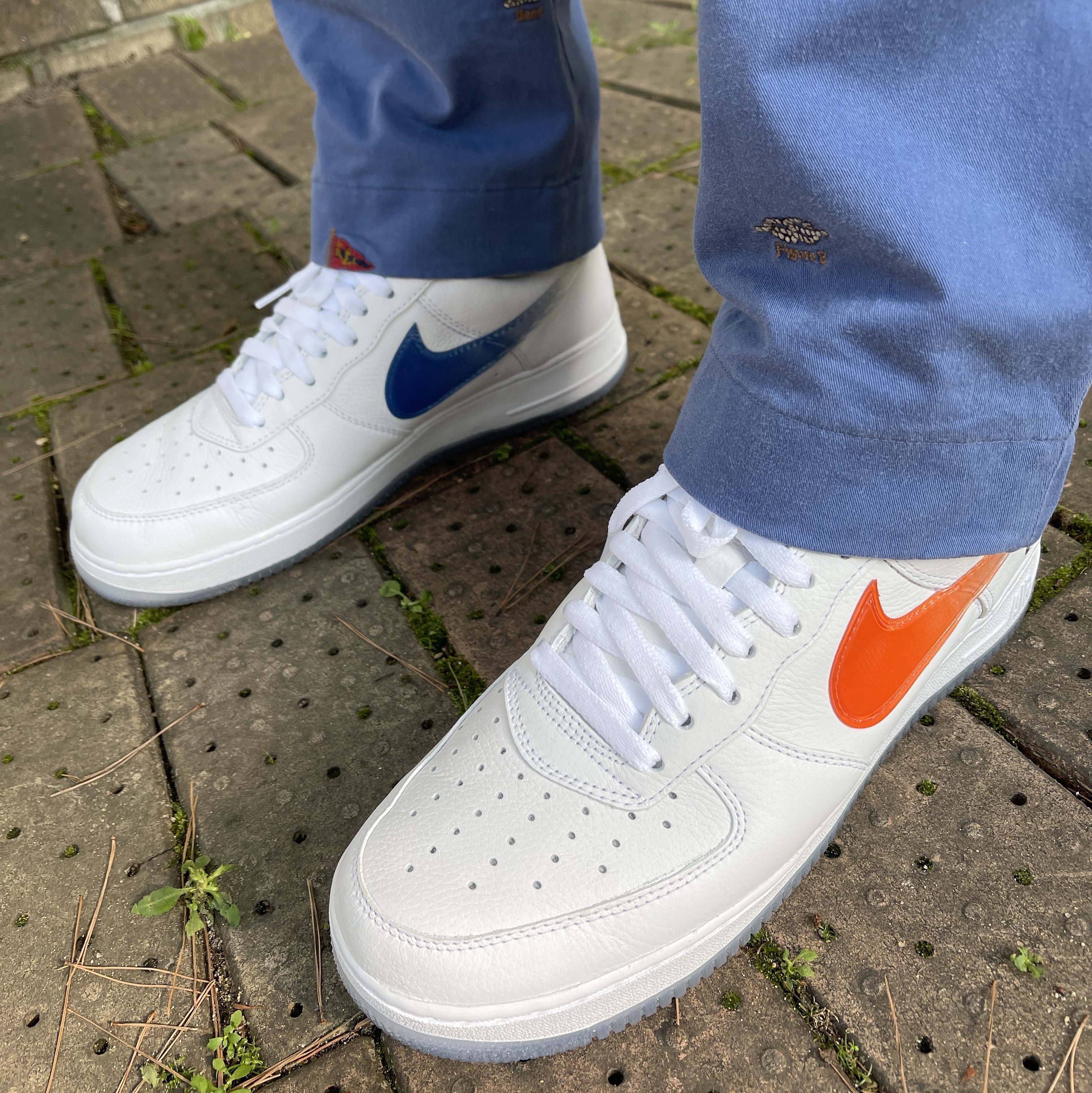 Nike x Kith Air Force 1 Low NYC White 착용 스타일 - 3