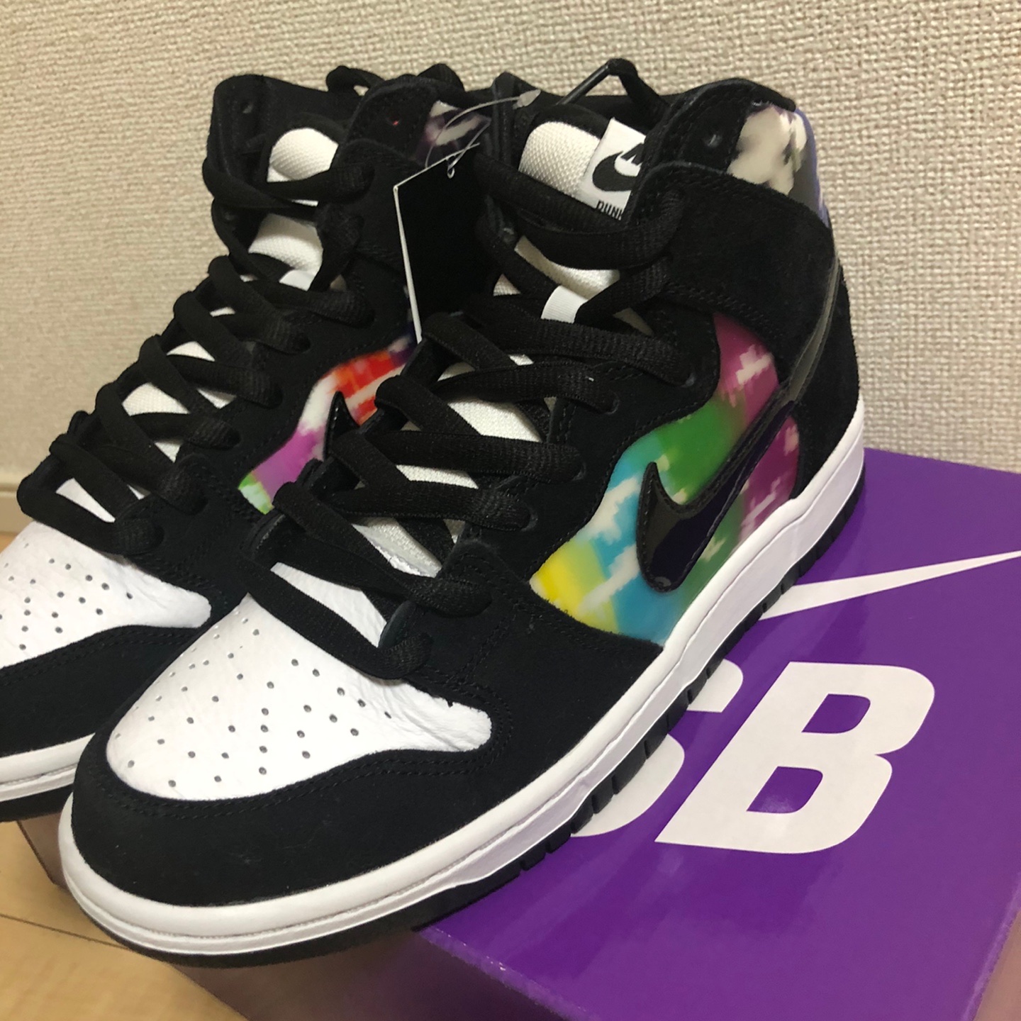 Nike SB Dunk High Pro Test Pattern 착용 스타일 - 4