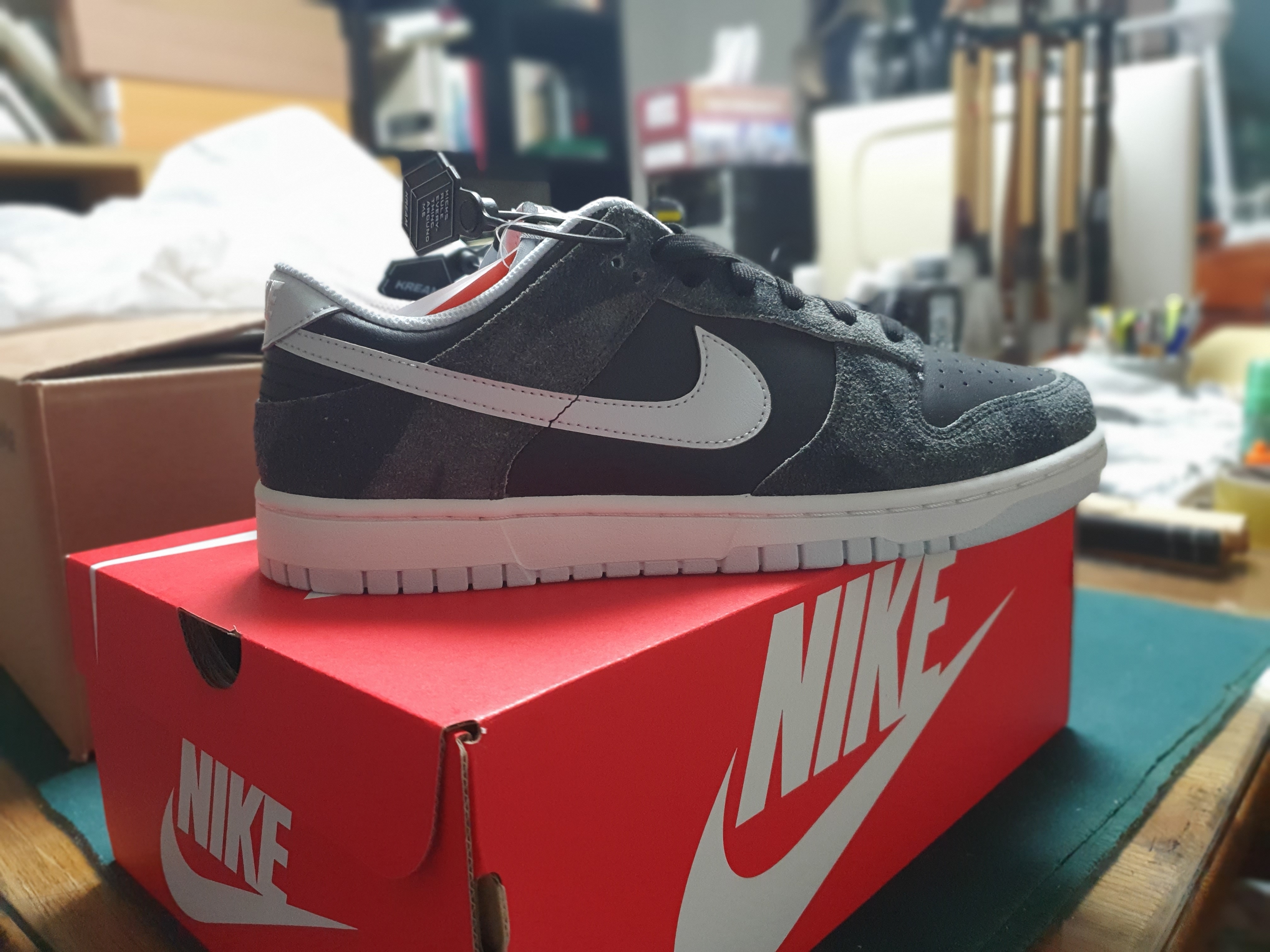 Nike Dunk Low Retro PRM Zebra 착용 스타일 - 3