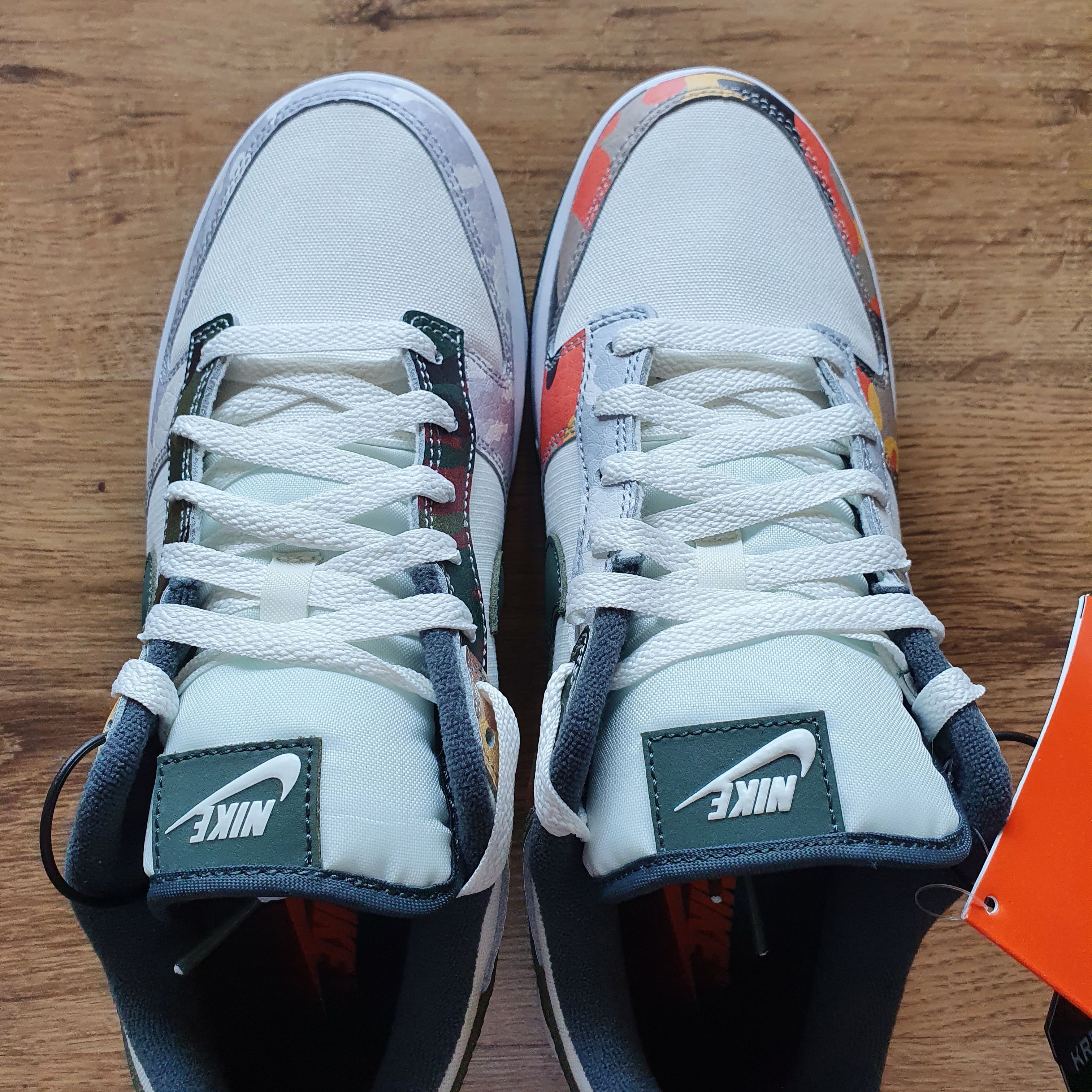 Nike Dunk Low SE Sail Multi Camo 착용 스타일 - 4