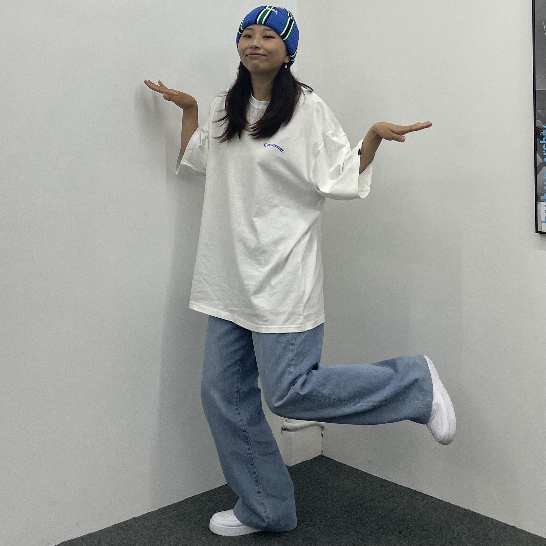 (W) Nike Air Force 1 '07 Low White 착용 스타일