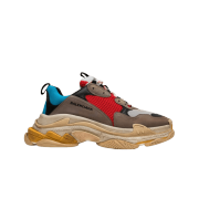 (W) Balenciaga Triple S Sneakers Blue Grey Red