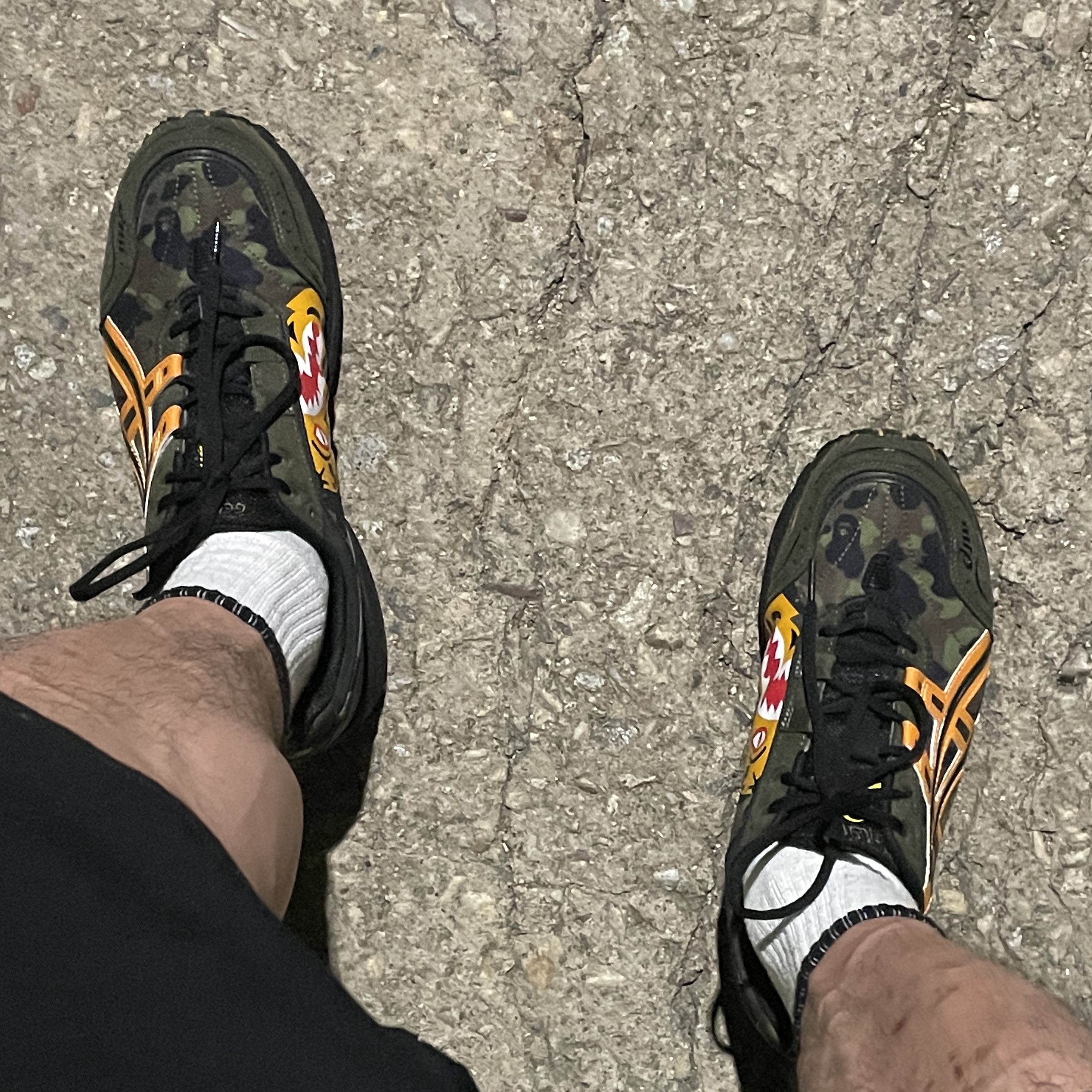 Nike x Supreme SB Dunk Low Barkroot Brown, Asics x BAPE Gel-1090 Tiger Camo 착용 스타일 - 3