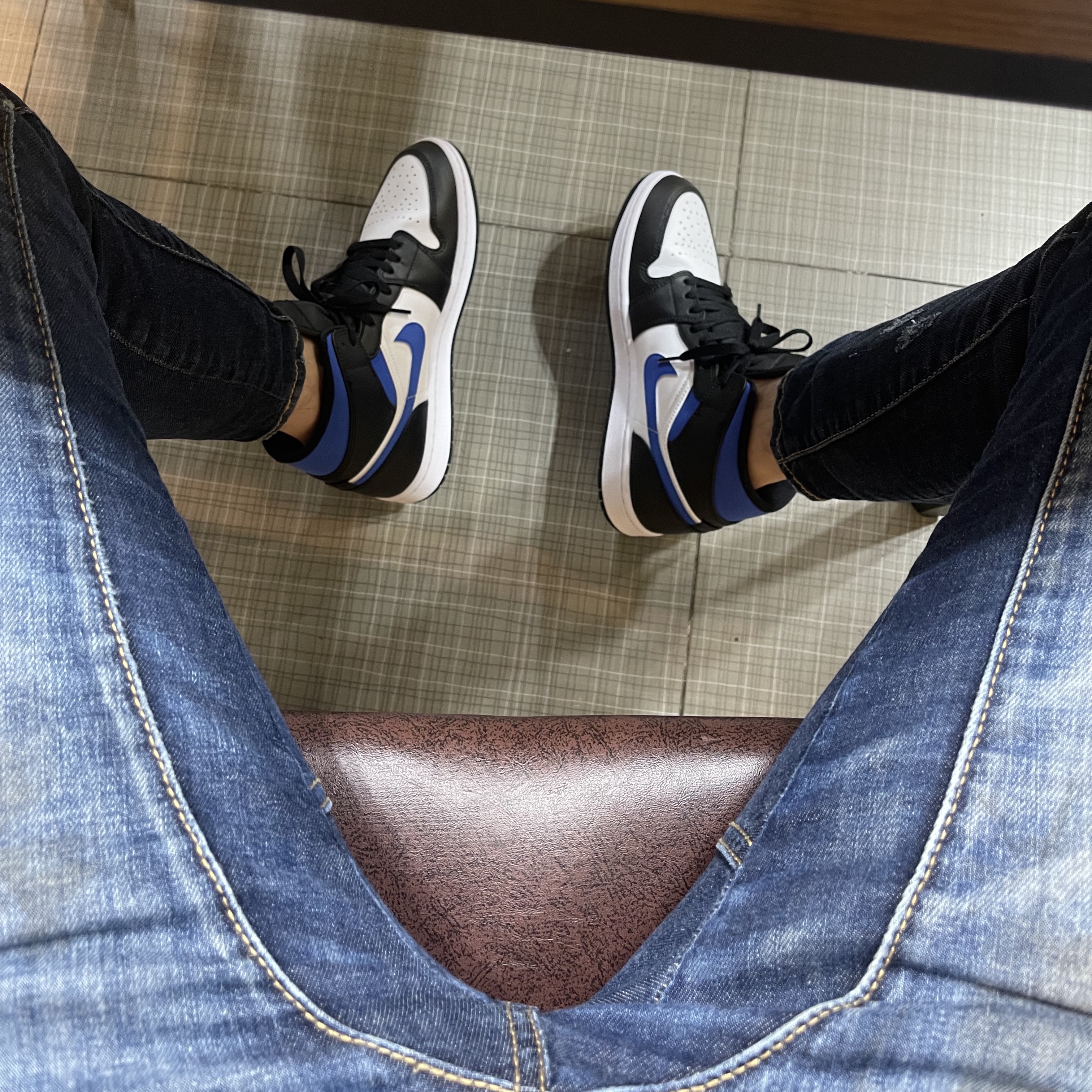 Jordan 1 Mid Racer Blue 착용 스타일