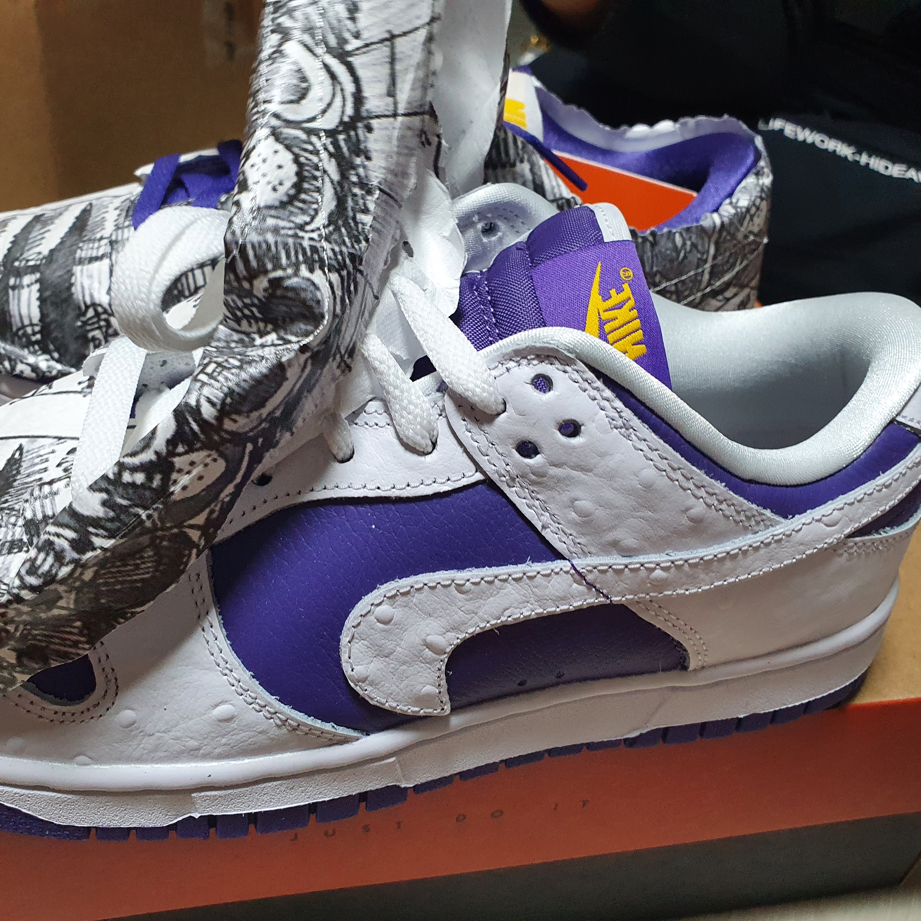 (W) Nike Dunk Low SE Flip 착용 스타일 - 2
