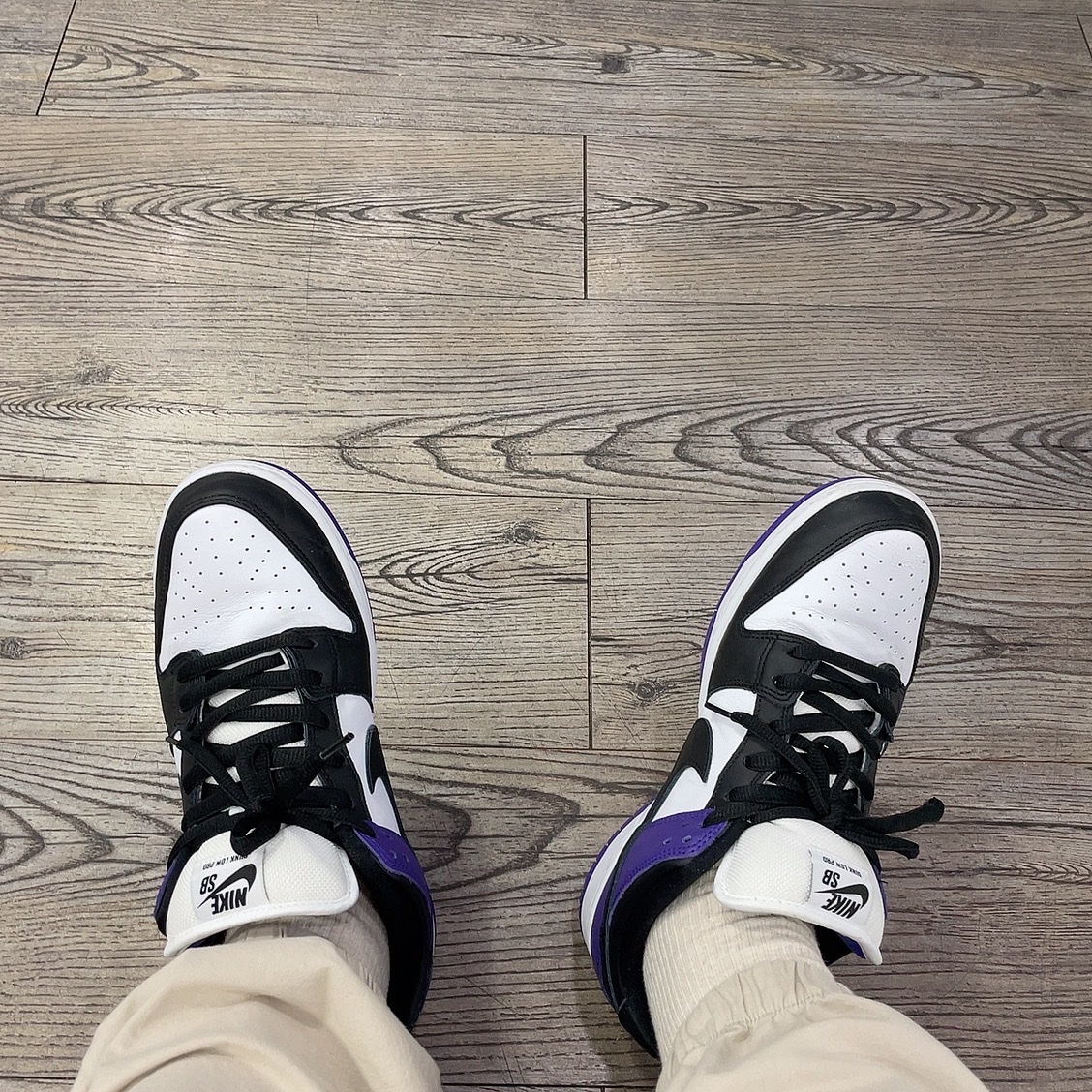 Nike SB Dunk Low Pro Court Purple 착용 스타일