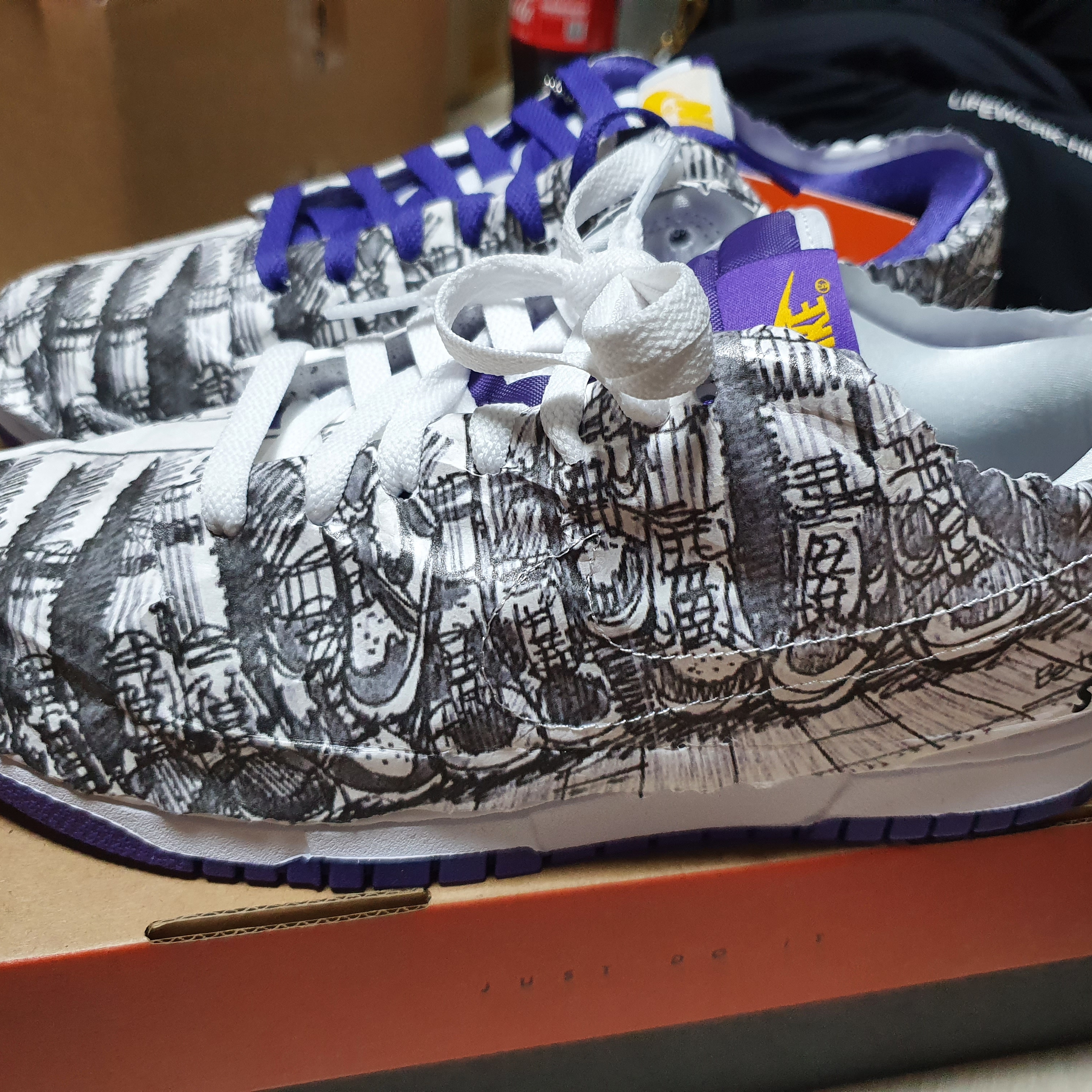 (W) Nike Dunk Low SE Flip 착용 스타일 - 1