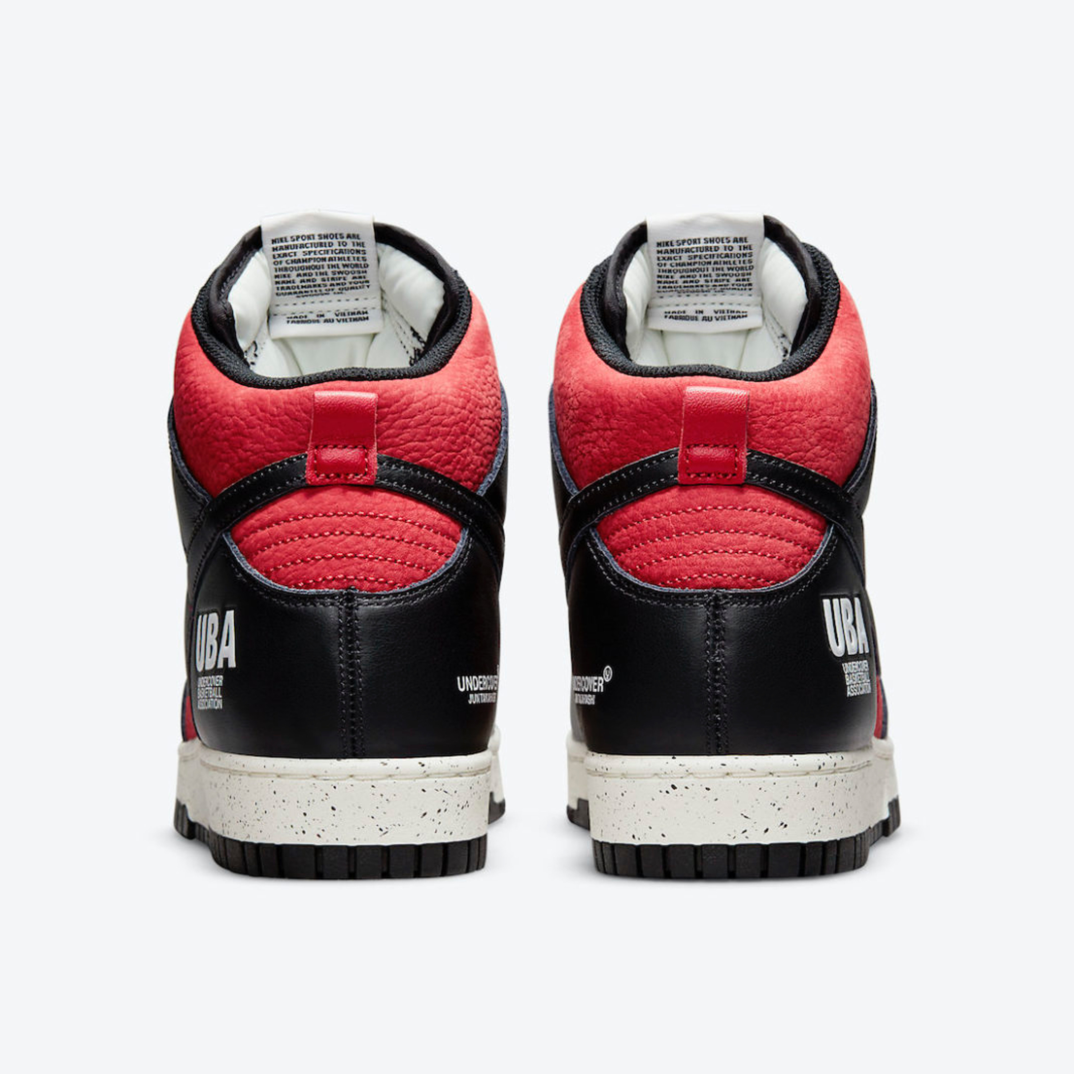 Nike x Undercover Dunk High 1985 Gym Red 착용 스타일 - 4