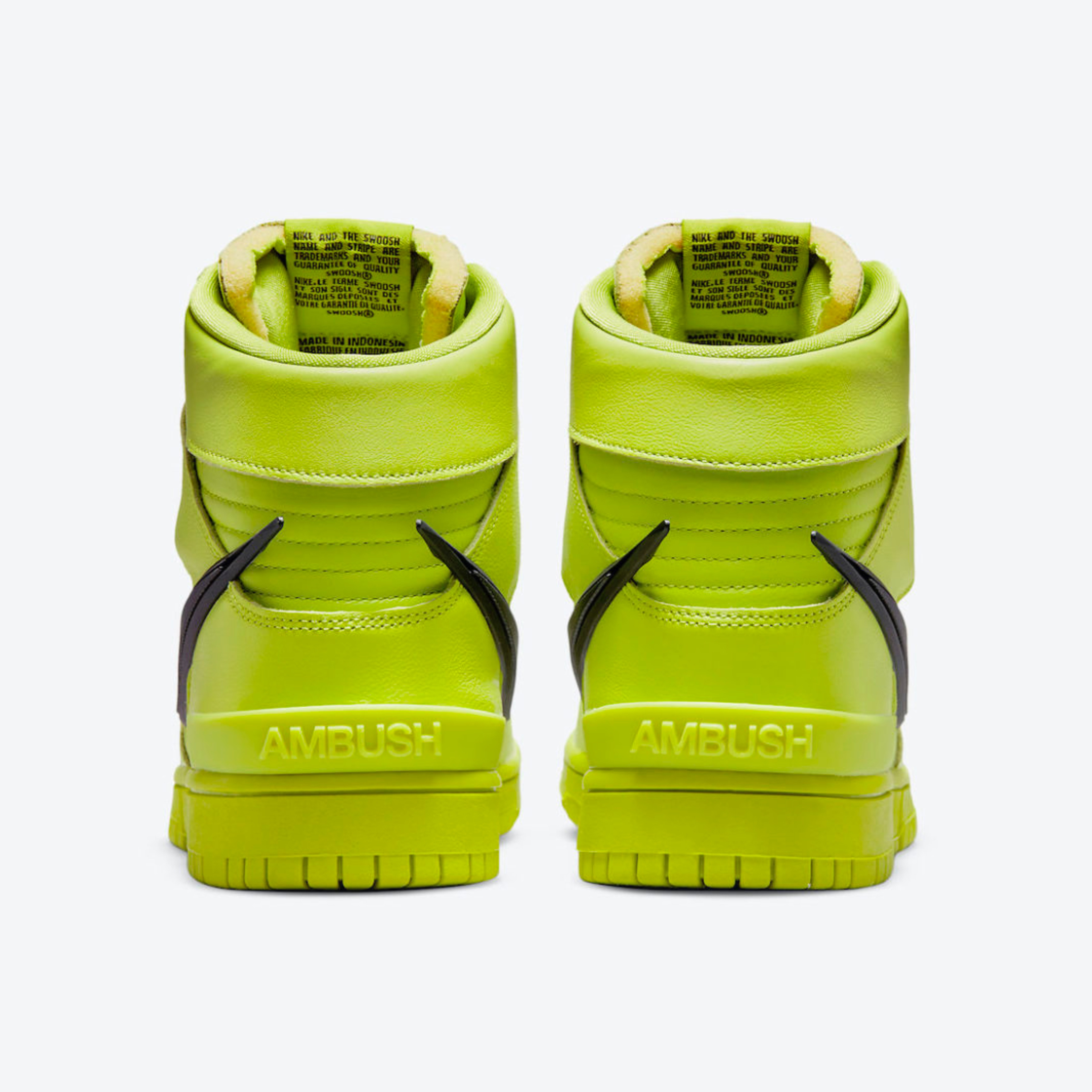 Nike x Ambush Dunk High Flash Lime 착용 스타일 - 5