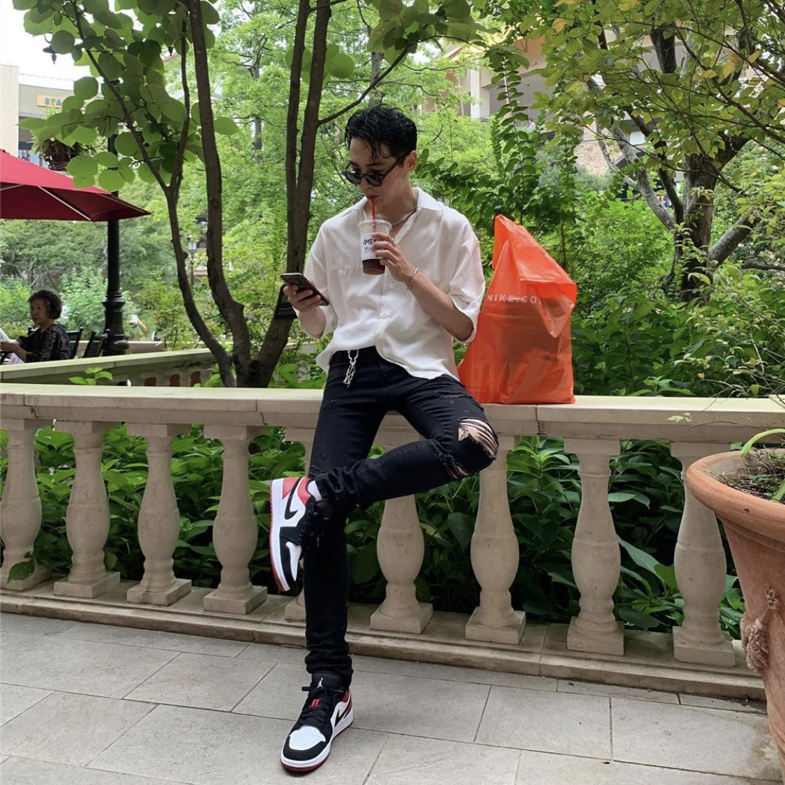 Jordan 1 Low Black Toe 착용 스타일