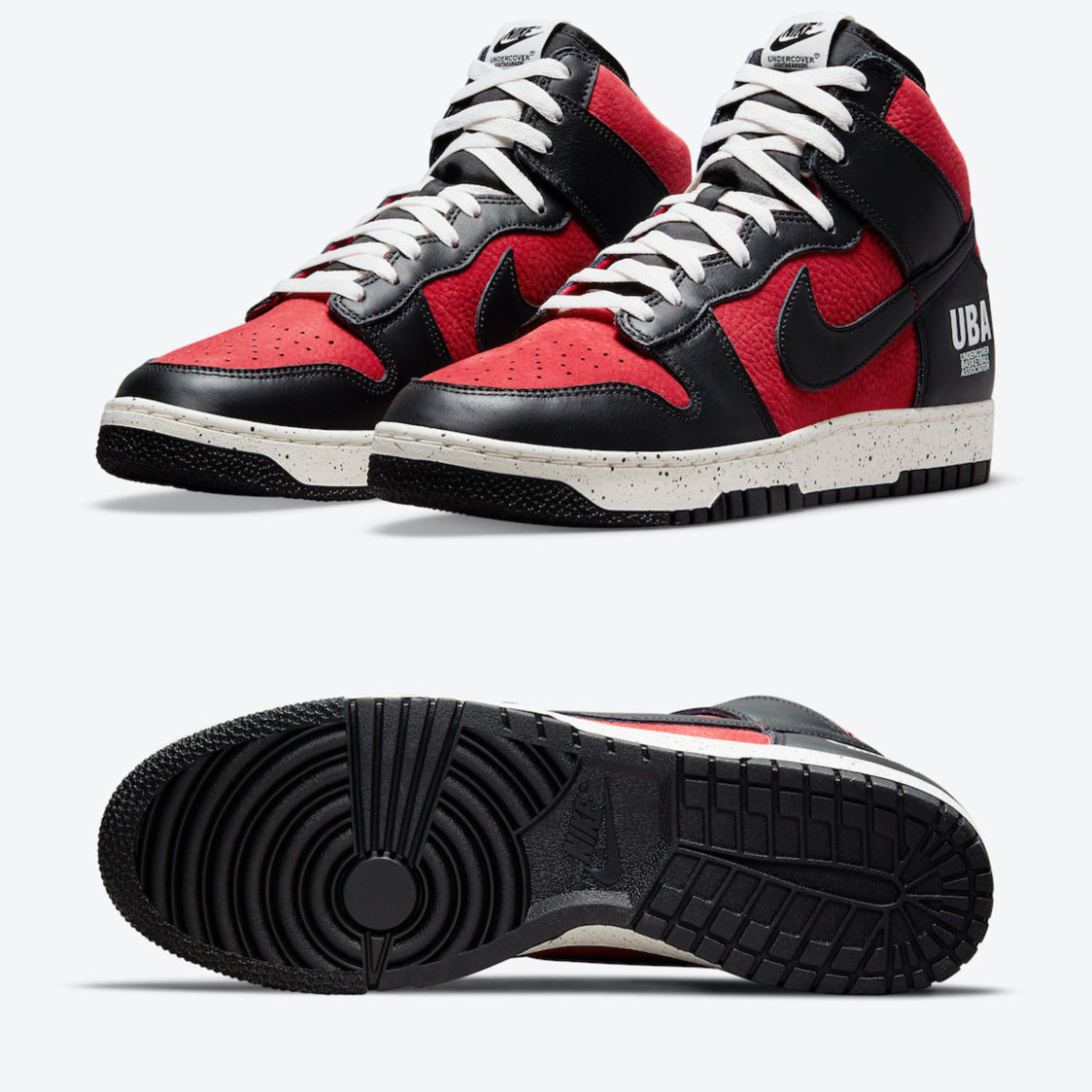 Nike x Undercover Dunk High 1985 Gym Red 착용 스타일 - 2