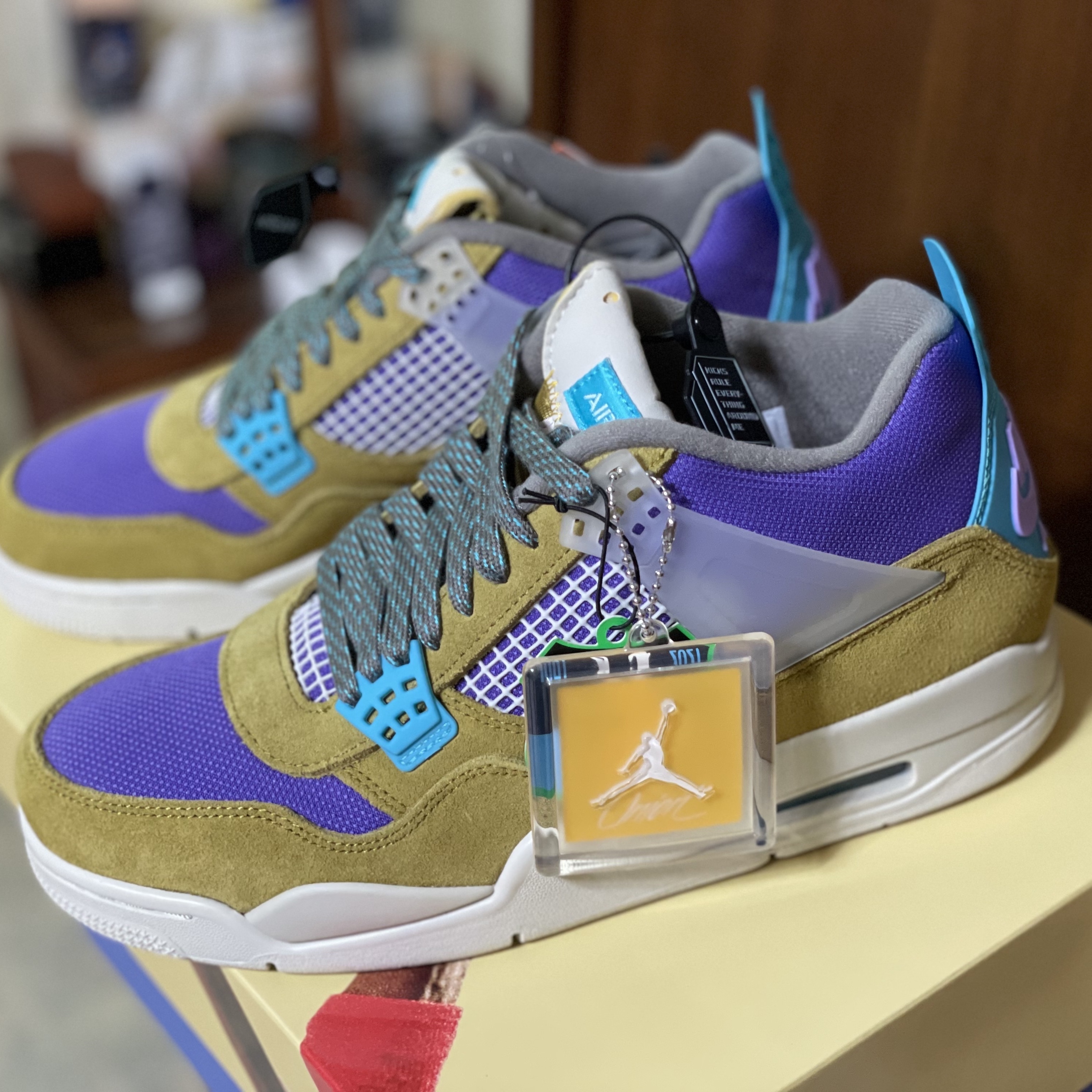 Jordan 4 x Union Retro SP Desert Moss 착용 스타일 - 2
