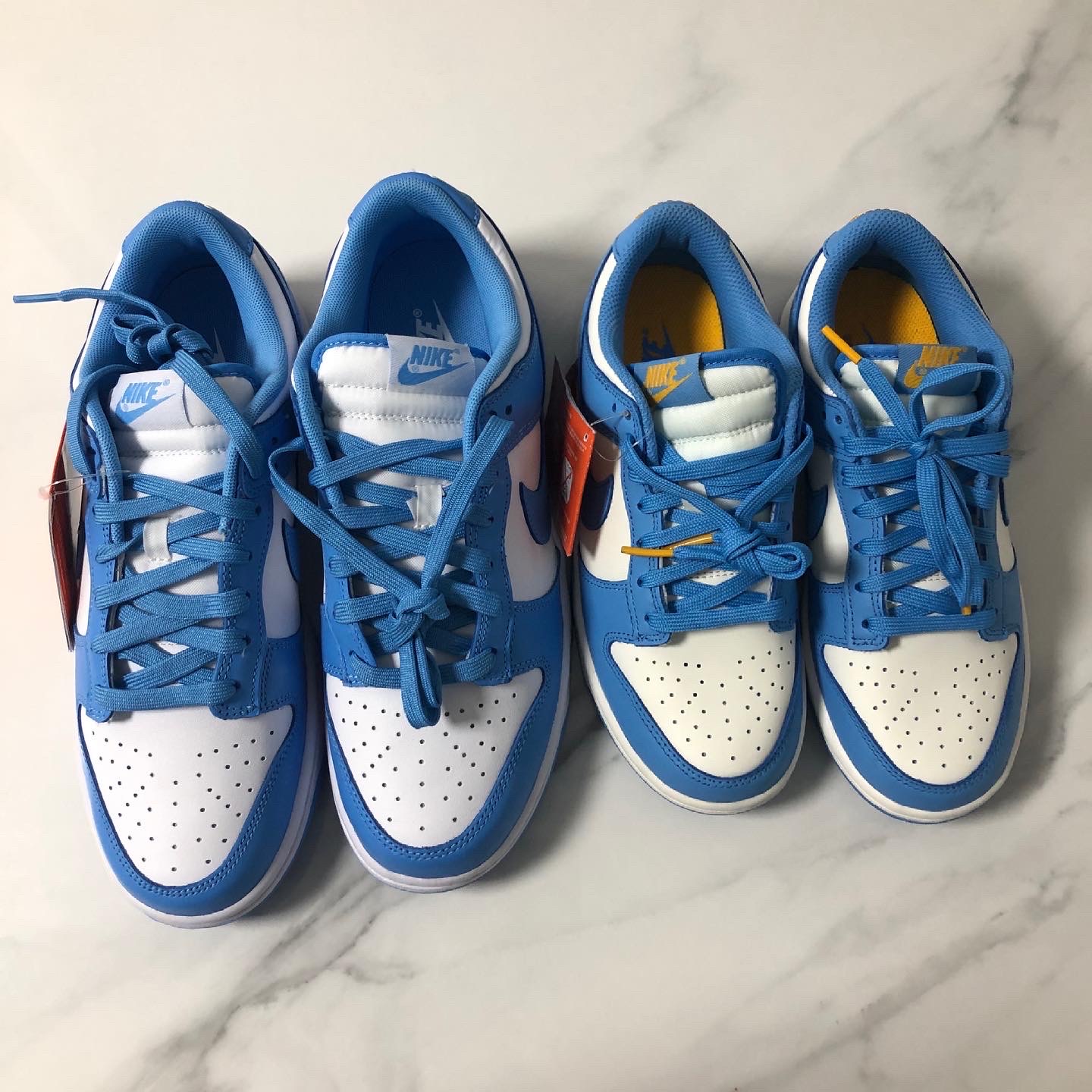 Nike Dunk Low Retro University Blue, (W) Nike Dunk Low Coast 착용 스타일 - 2