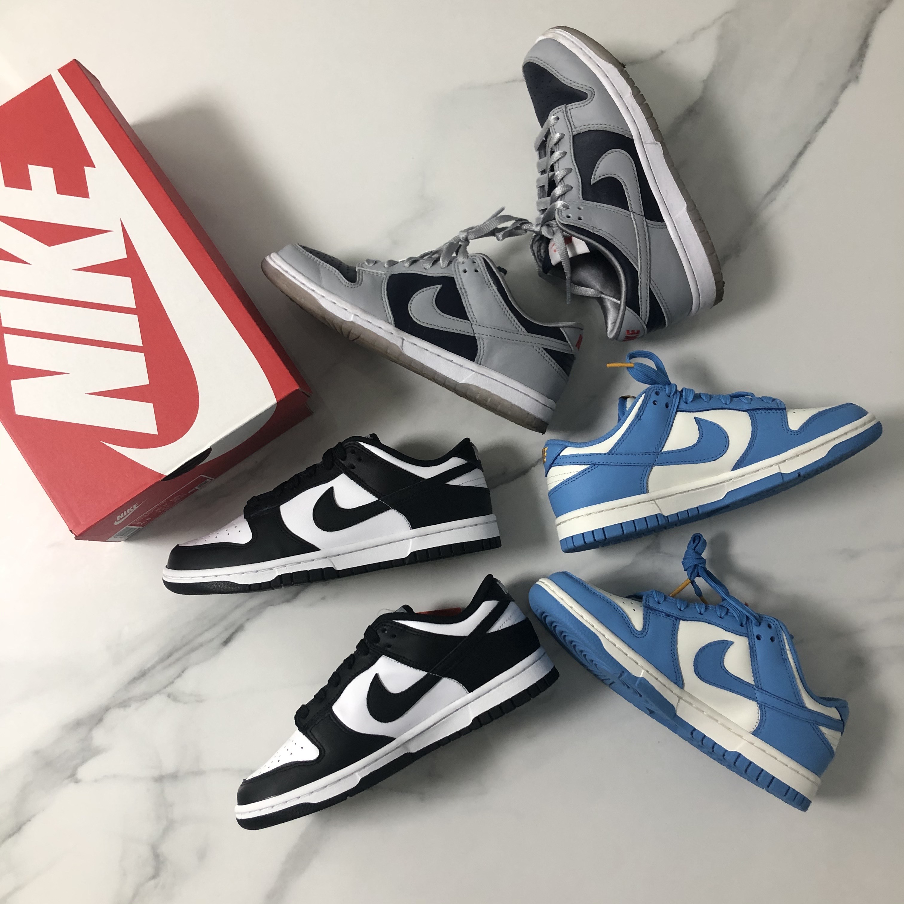 (W) Nike Dunk Low Coast, (W) Nike Dunk Low Black 착용 스타일 - 3