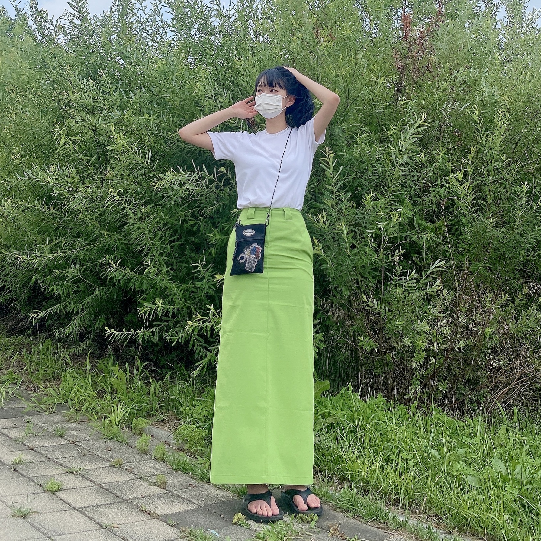 Oofos OOriginal Black 착용 스타일