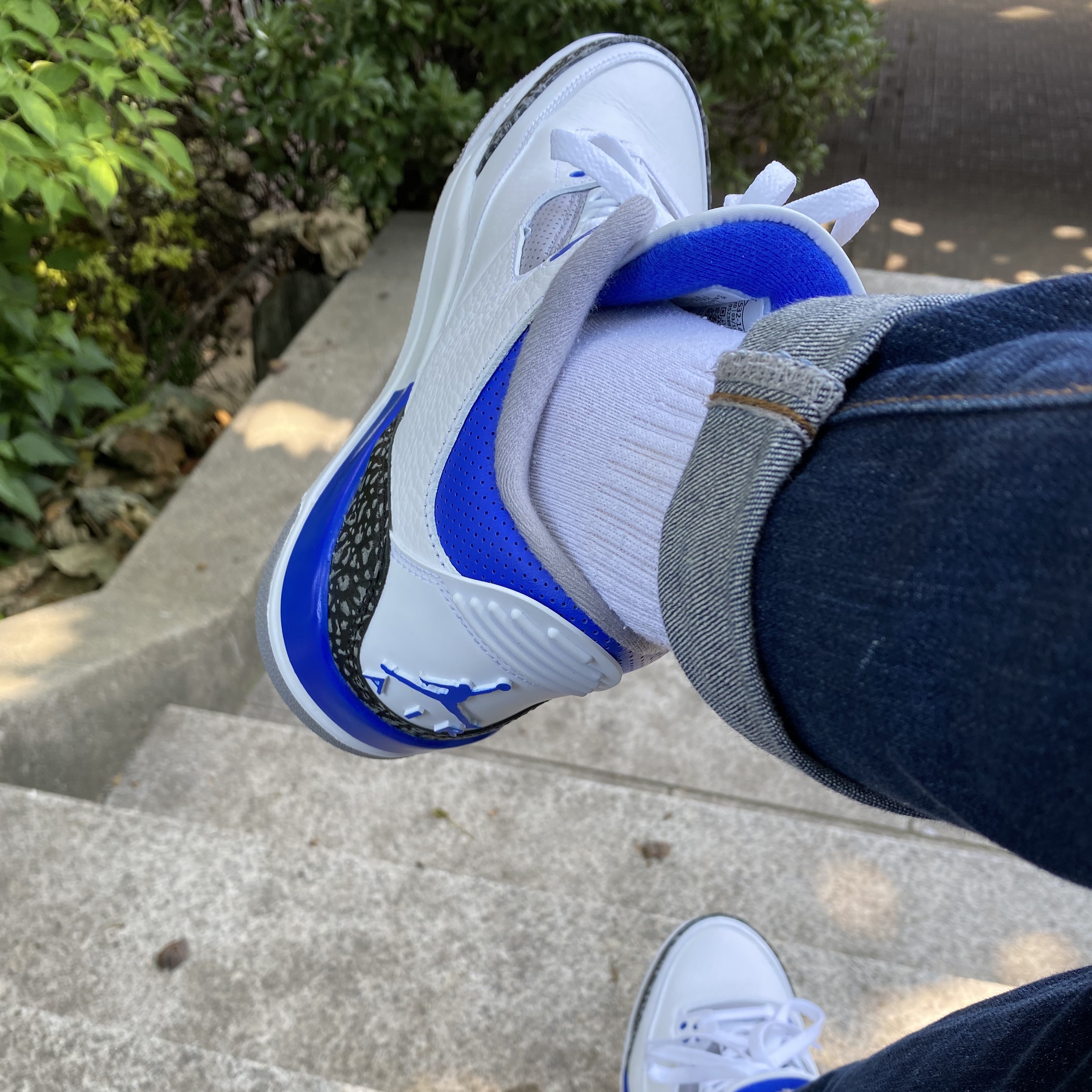 Jordan 3 Retro Racer Blue 착용 스타일 - 1