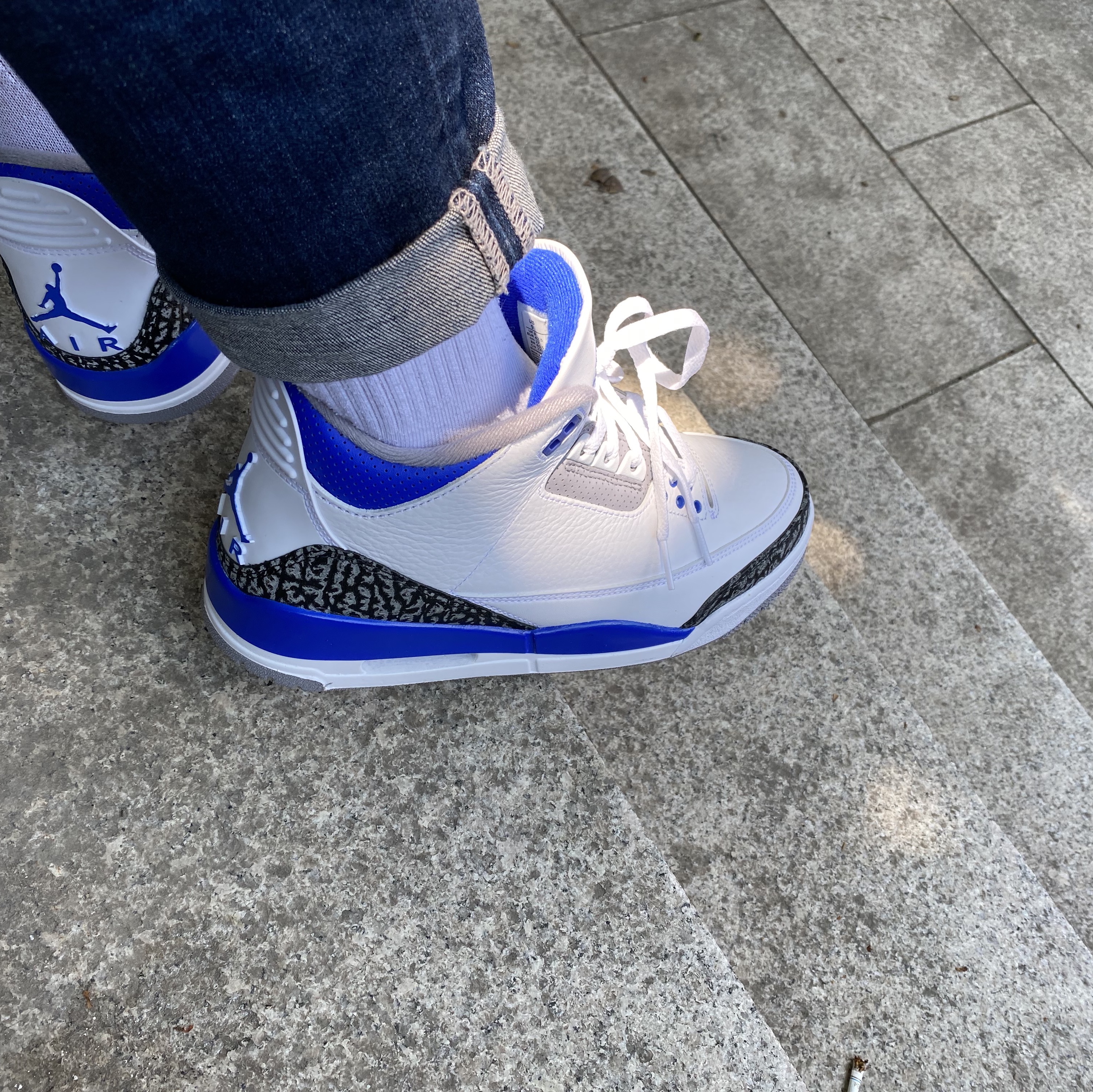 Jordan 3 Retro Racer Blue 착용 스타일 - 2