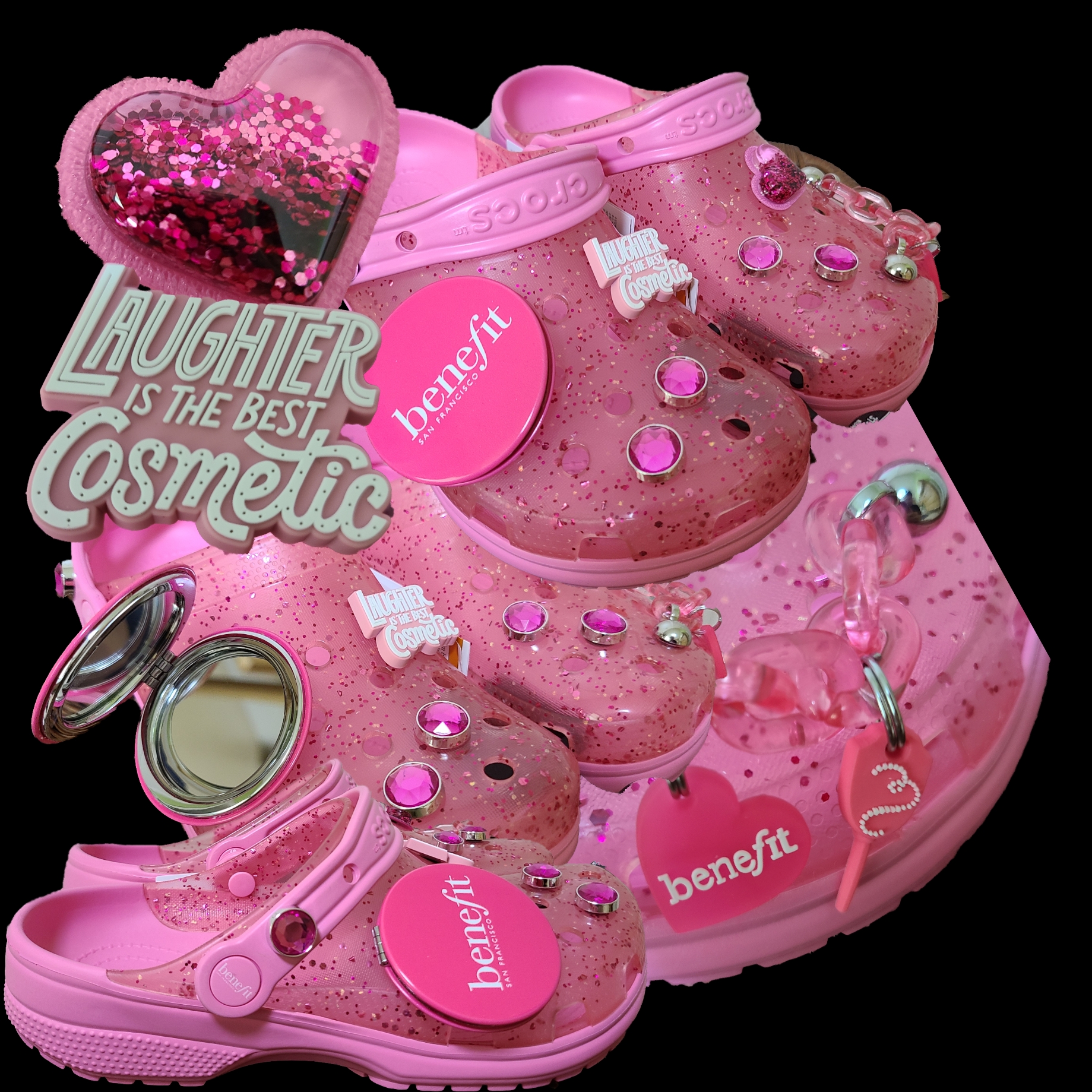 Crocs x Benefit Classic Clog 착용 스타일