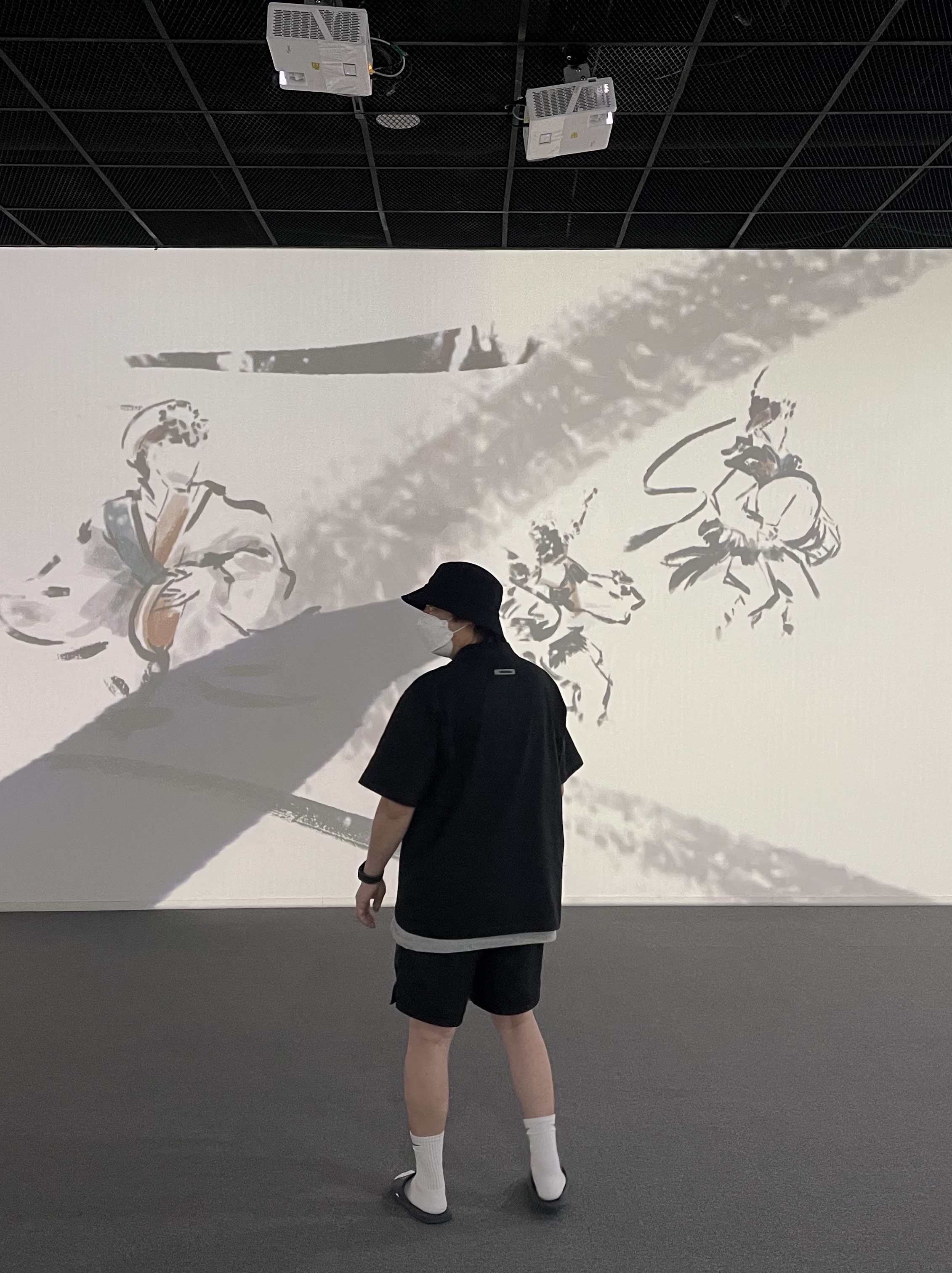 Nike x Sacai VaporWaffle Dark Iris, Essentials Short Sleeve Boxy Polo Dark Slate/Stretch Limo/Black - 20SS 착용 스타일 - 3