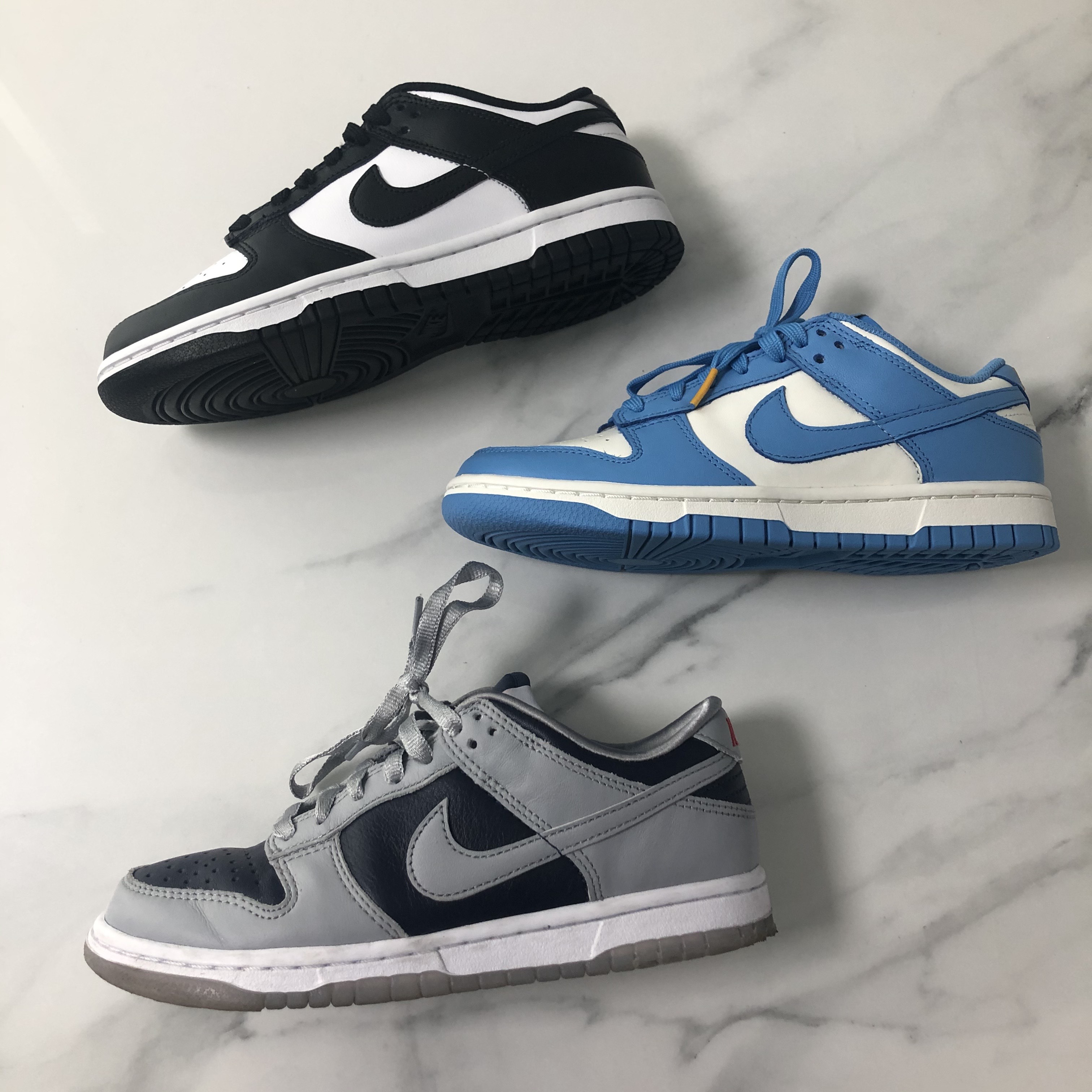 (W) Nike Dunk Low Coast, (W) Nike Dunk Low Black 착용 스타일 - 1