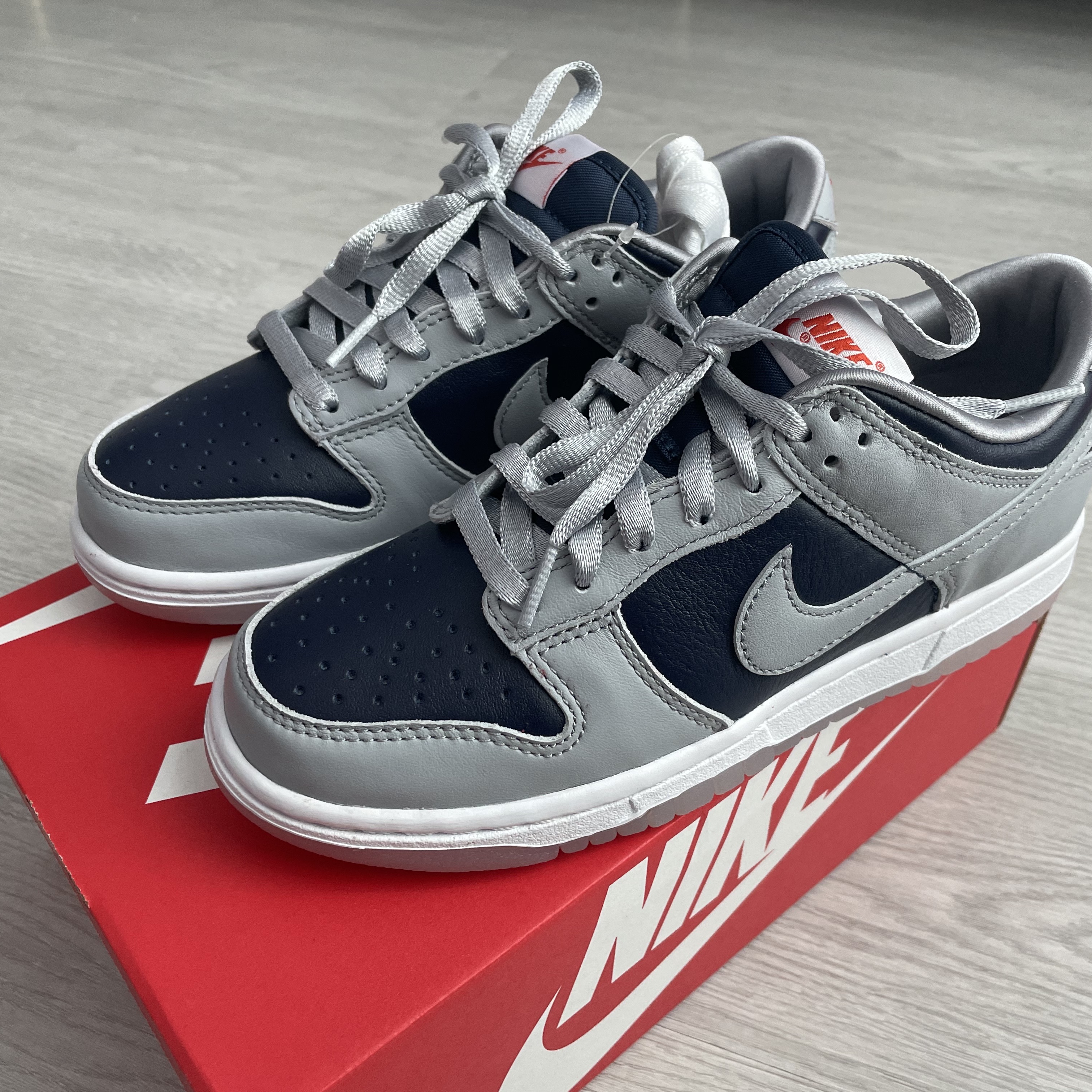 (W) Nike Dunk Low SP College Navy 착용 스타일 - 1