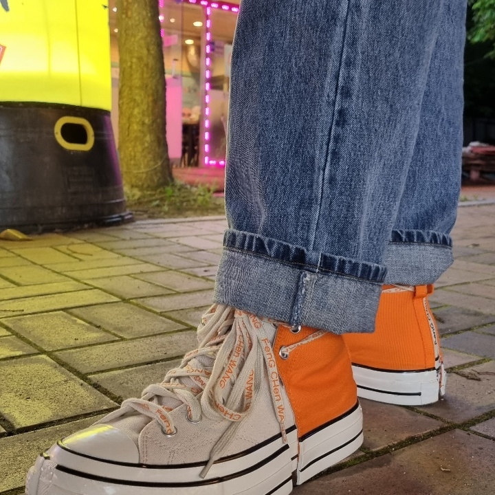 Converse x Feng Chen Wang Chuck 70 2-in-1 Persimmon Orange 착용 스타일