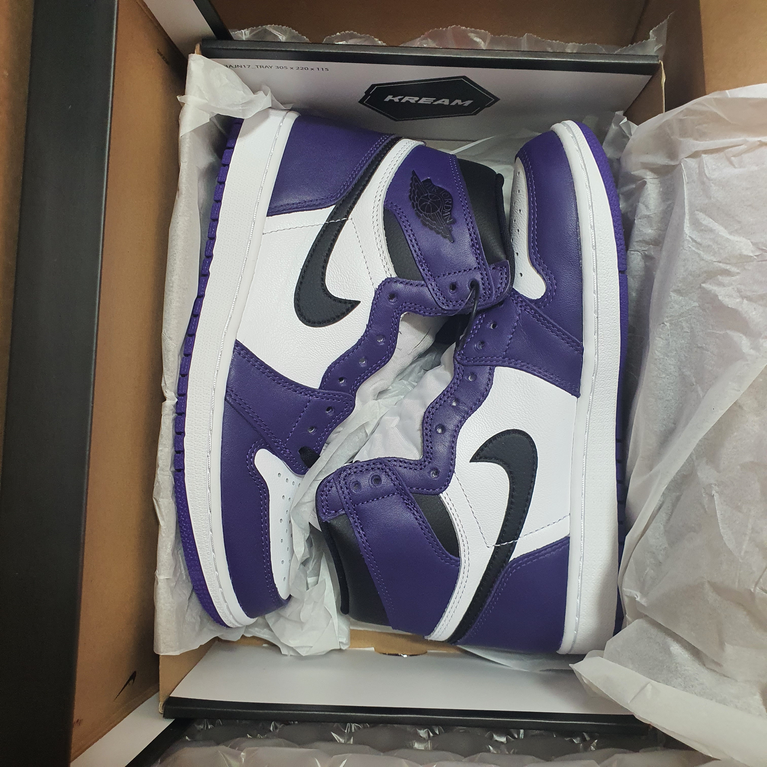 Jordan 1 Retro High OG Court Purple 2020 착용 스타일 - 1