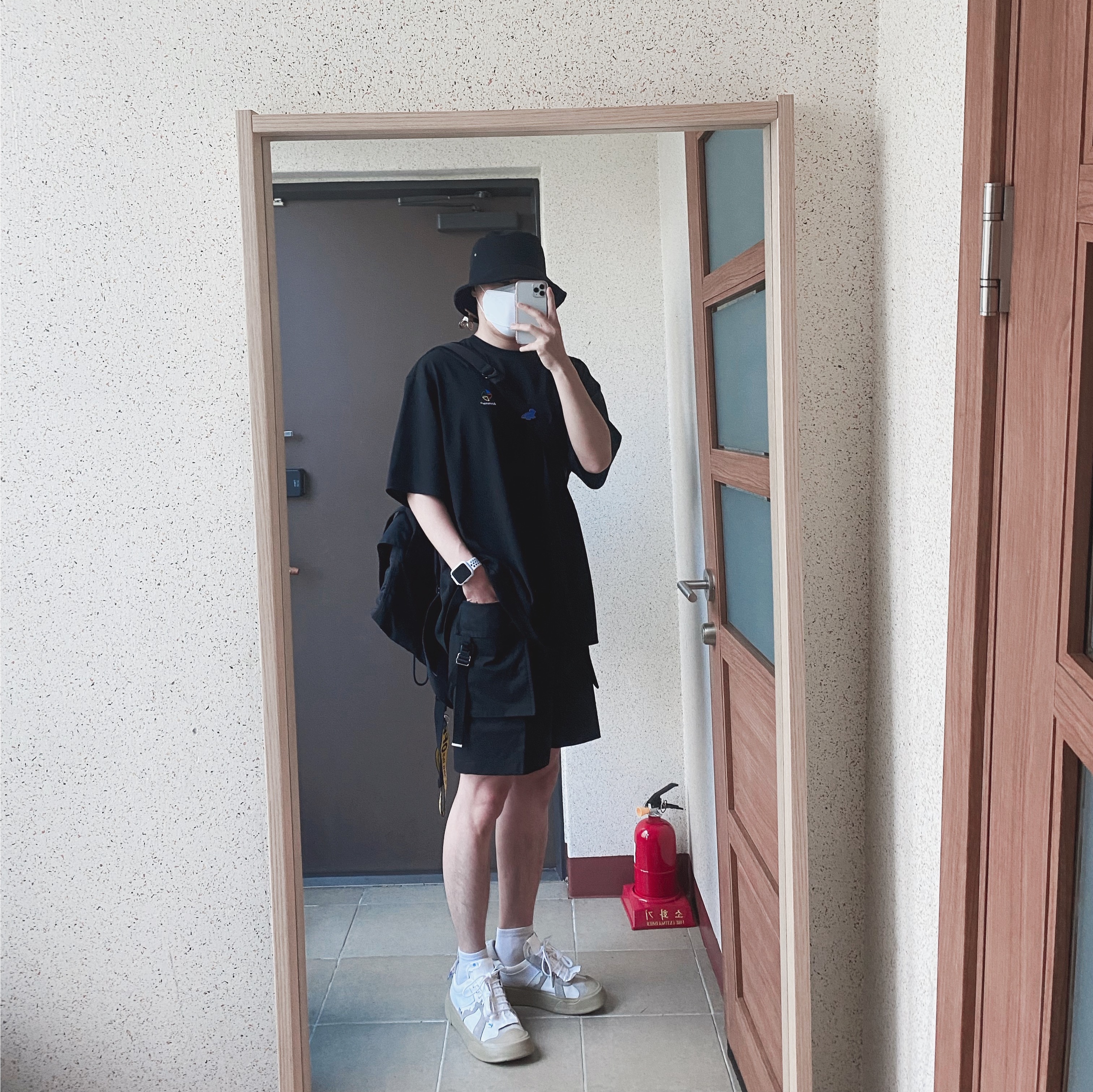 Camper x Ader Error Proto-240-S Cinder German Shoes 착용 스타일