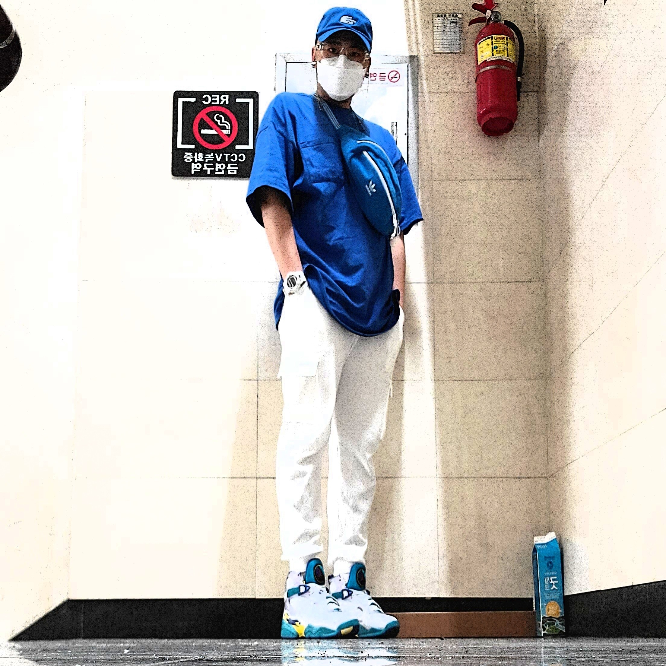 (W) Jordan 8 Retro White Aqua 2019 착용 스타일