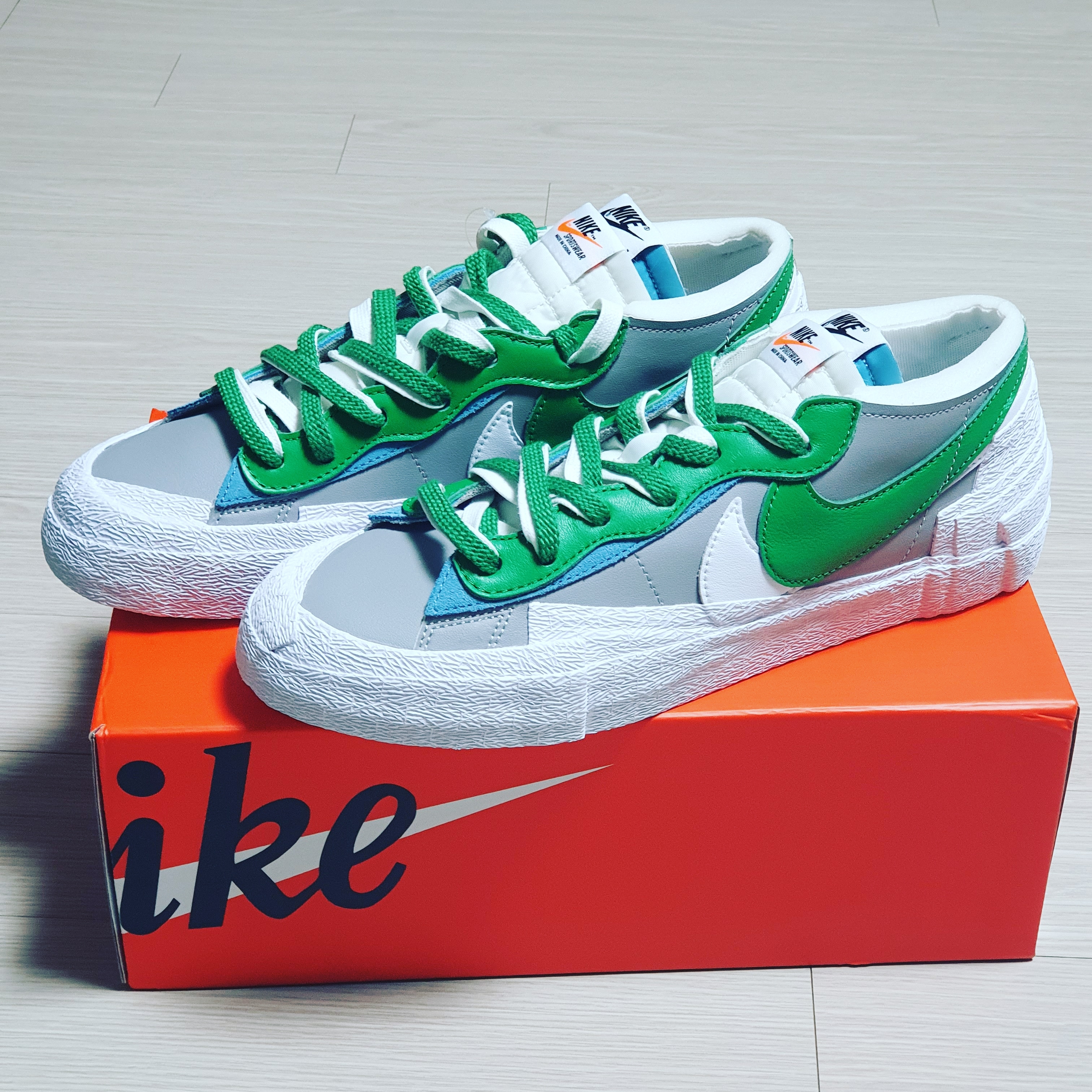 Nike x Sacai Blazer Low Classic Green 착용 스타일