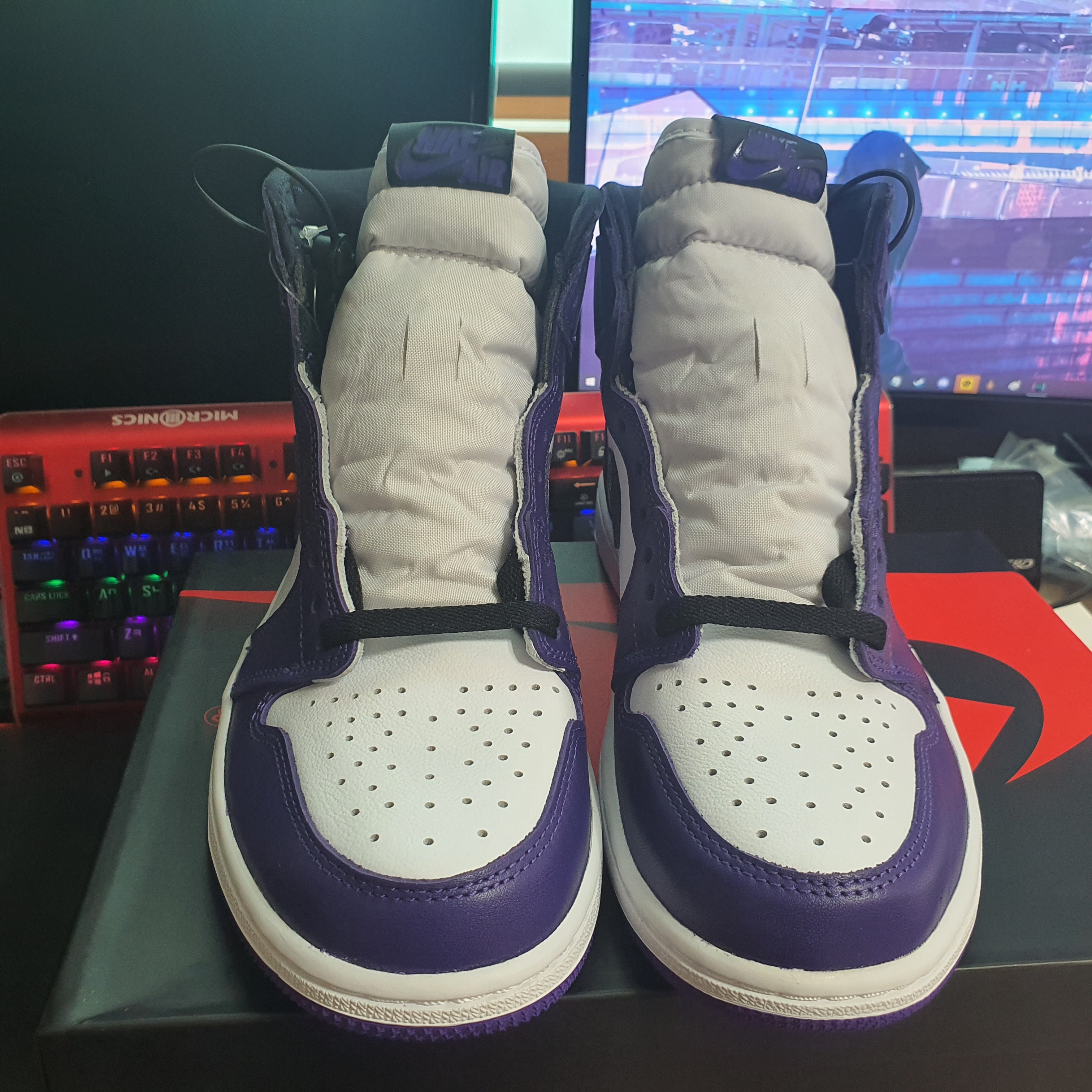 Jordan 1 Retro High OG Court Purple 2020 착용 스타일 - 2