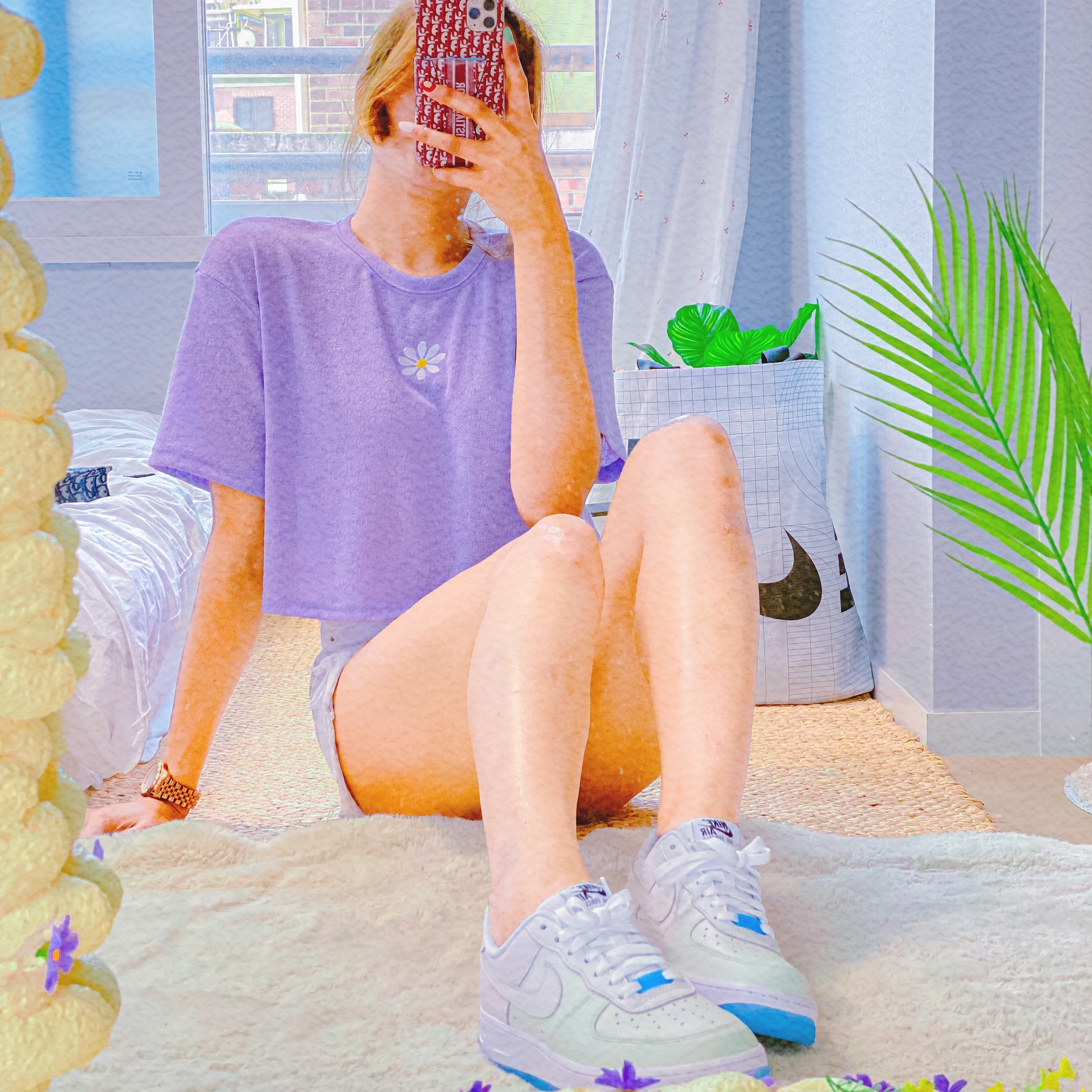 (W) Nike Air Force 1 '07 LX Photochromic 착용 스타일 - 4