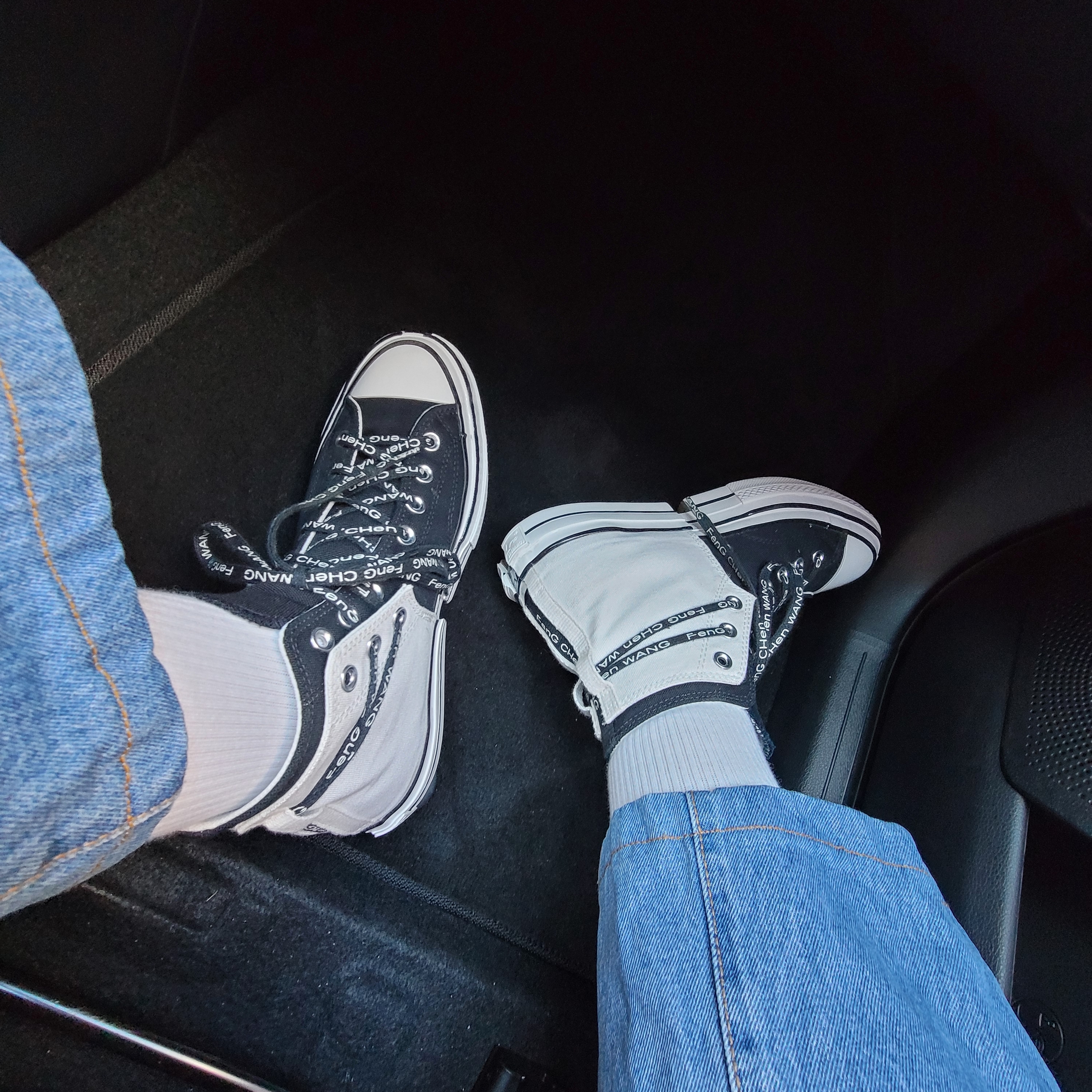 Converse x Feng Chen Wang Chuck 70 2-in-1 Natural Ivory Black 착용 스타일