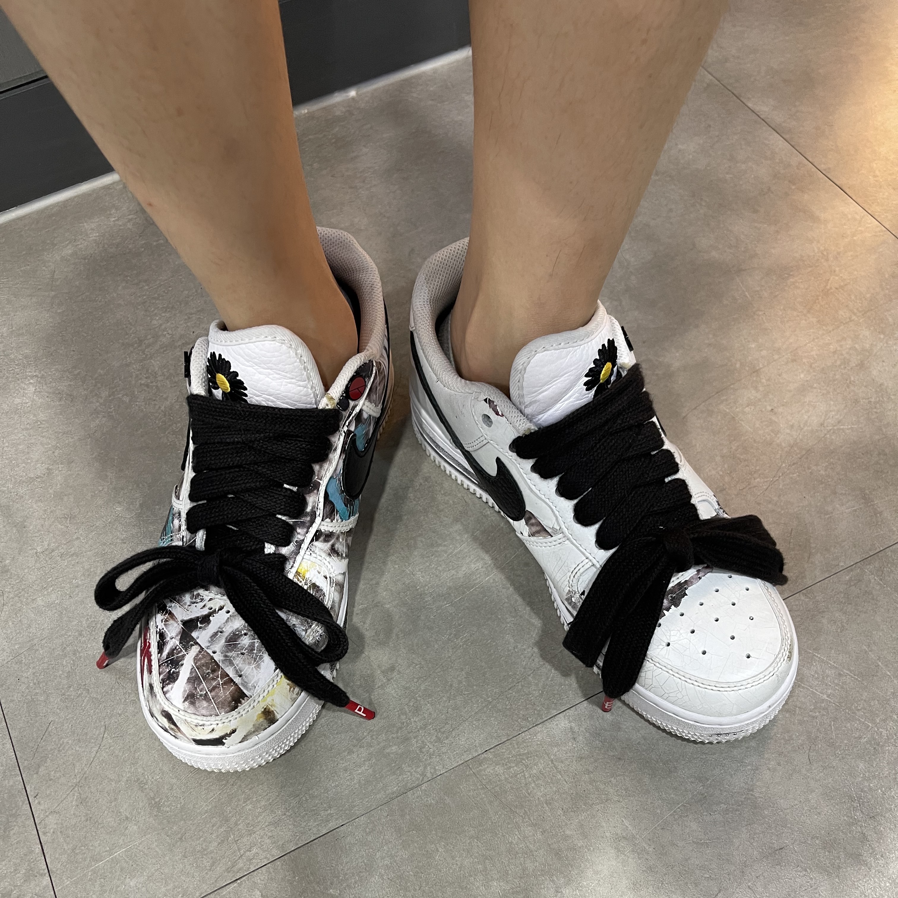 Nike x Peaceminusone Air Force 1 Low Para-Noise 2.0 착용 스타일