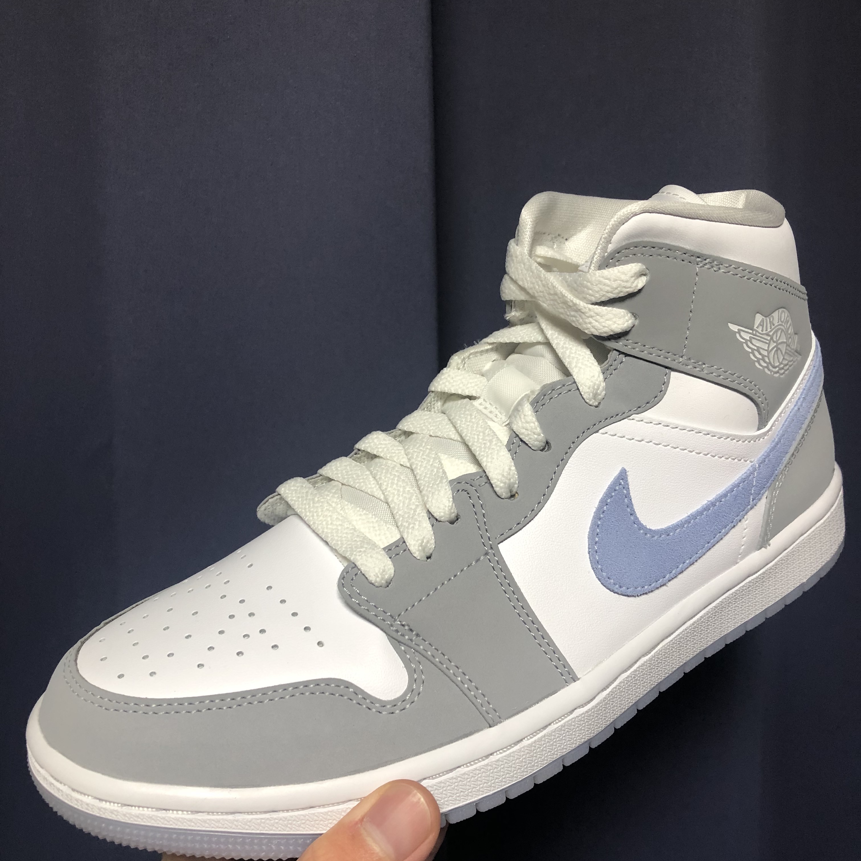 (W) Jordan 1 Mid Wolf Grey 착용 스타일