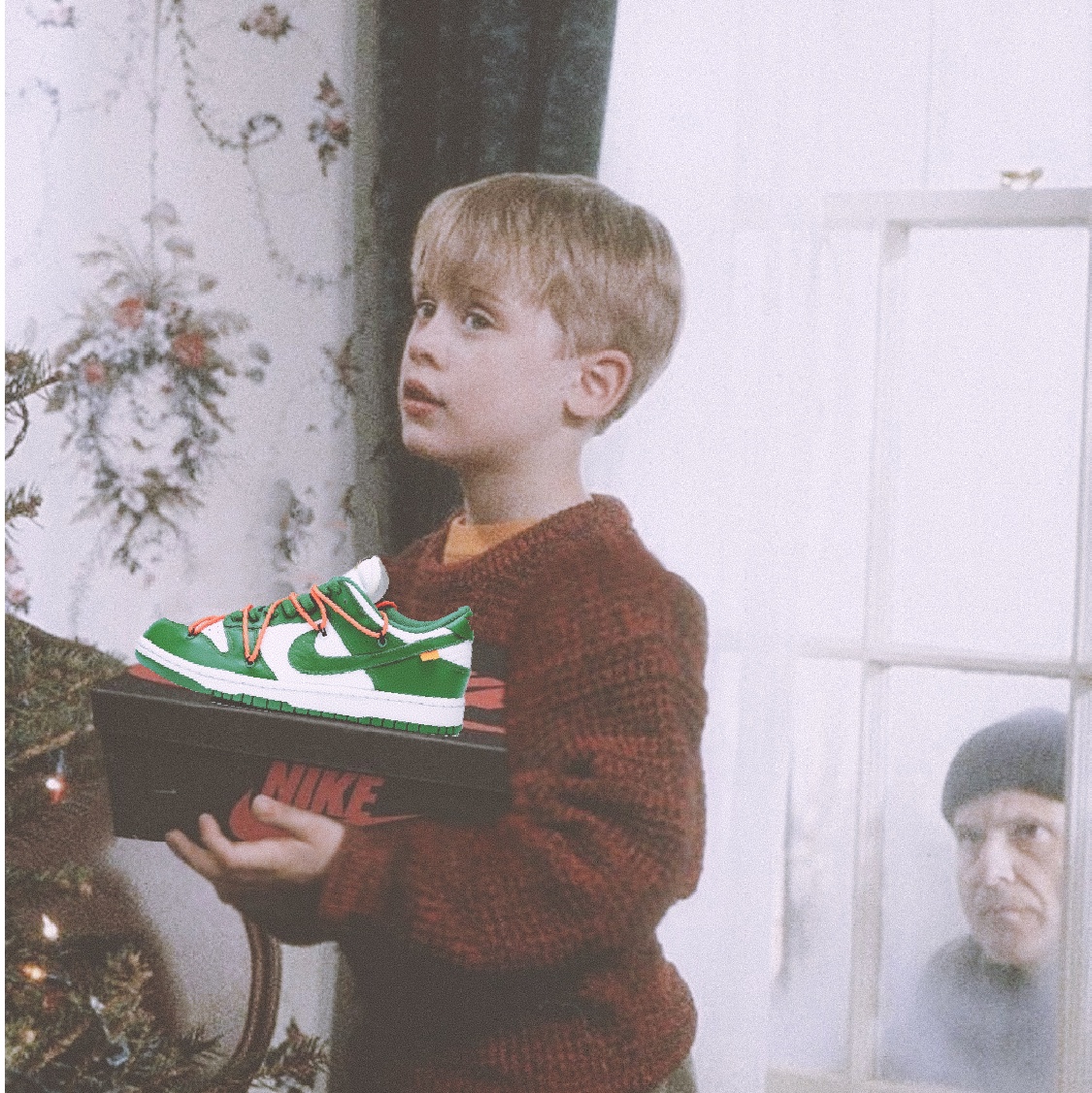 Nike x Off-White Dunk Low Pine Green 착용 스타일