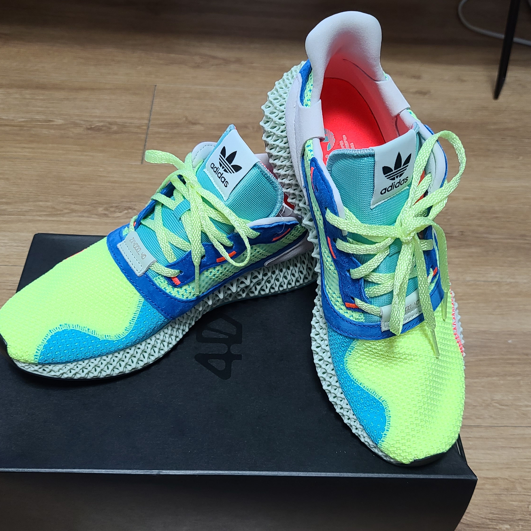 Adidas ZX 4000 4D Easy Mint 착용 스타일 - 3