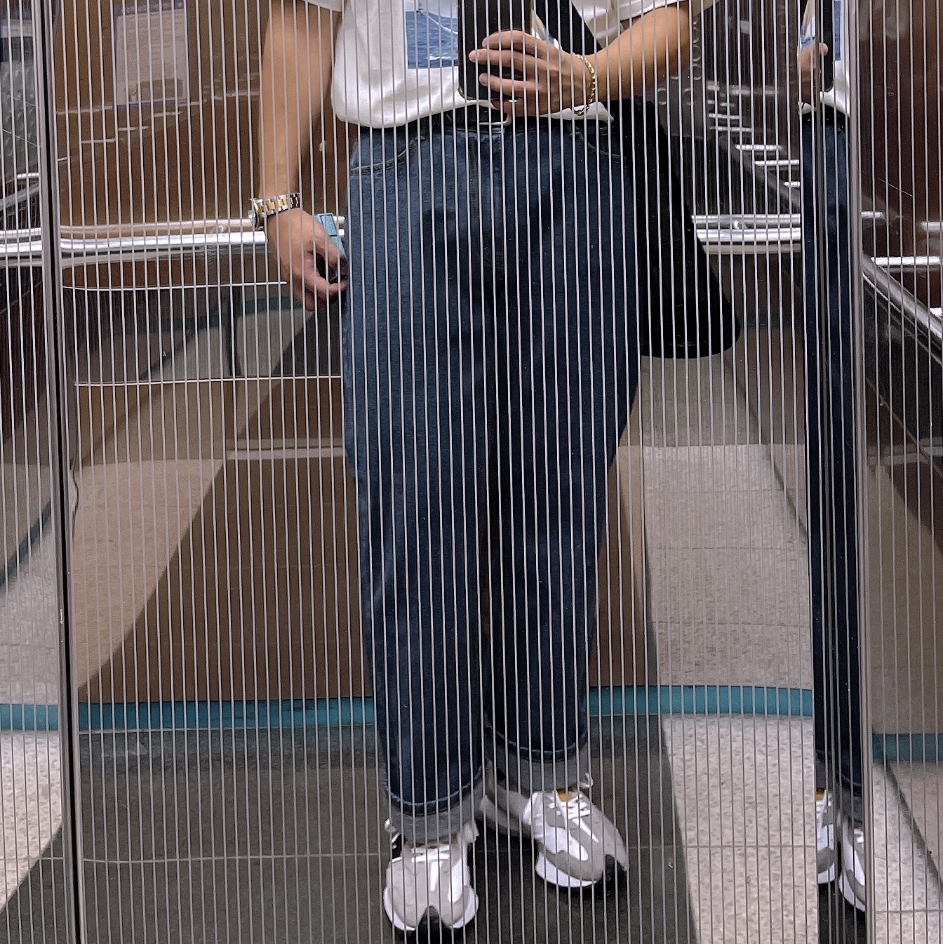 New Balance x Levi's 327 Grey (Levi's Tag) 착용 스타일