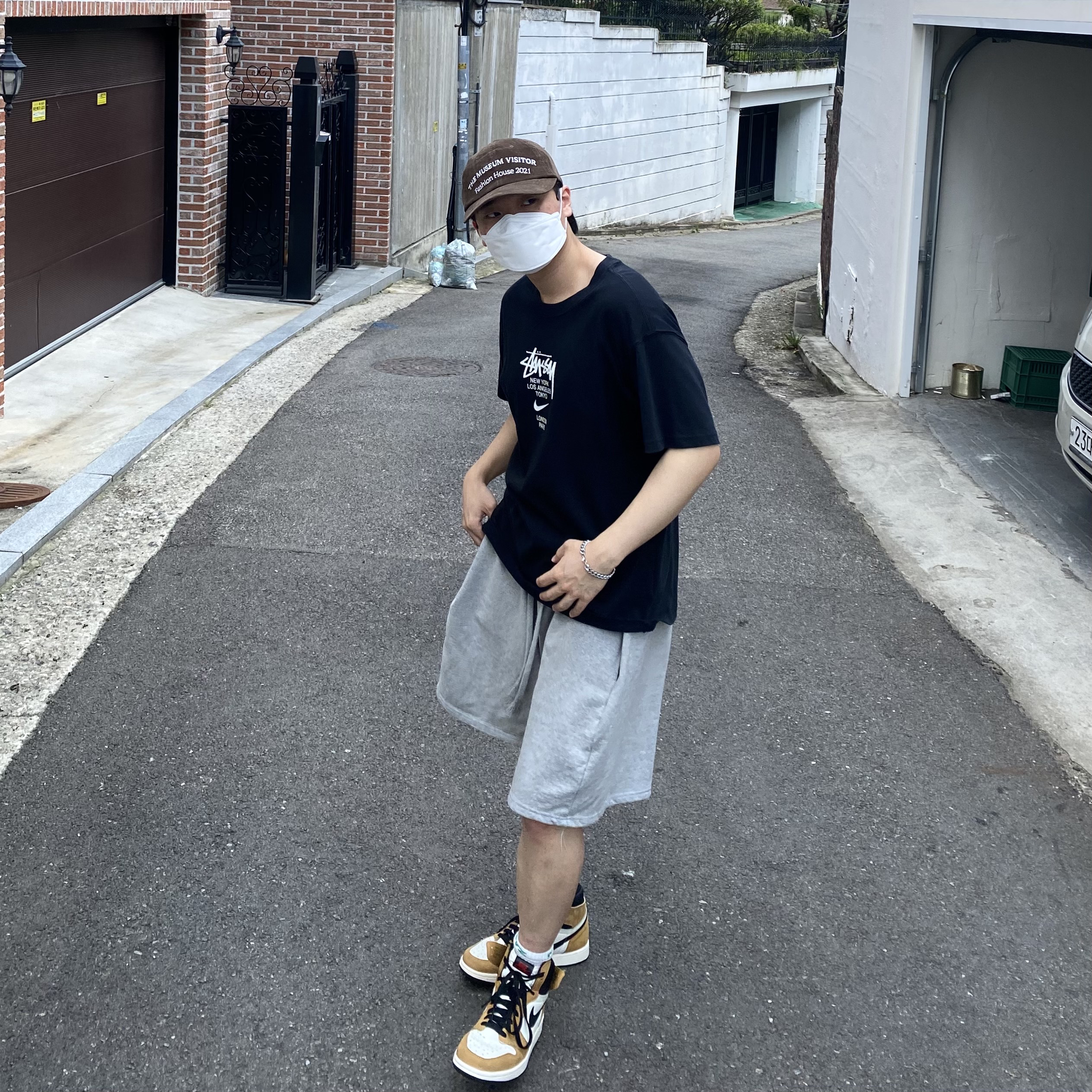 Jordan 1 Retro High Rookie of the Year, Nike x Stussy WT T-Shirt Black - Asia 착용 스타일