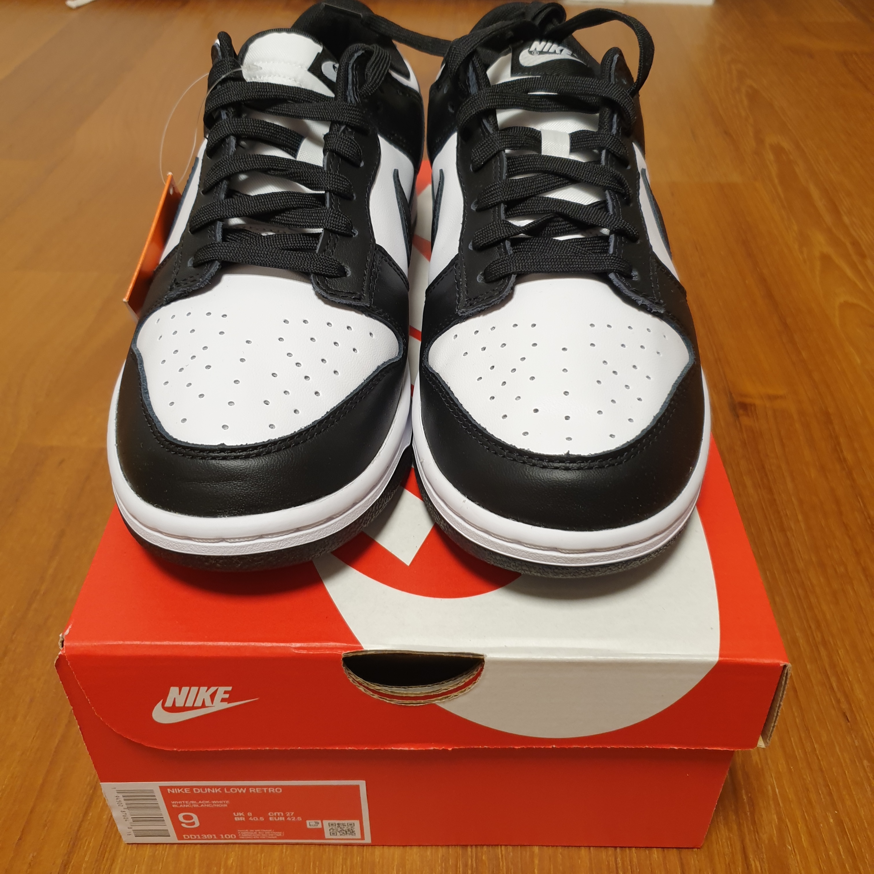 Nike Dunk Low Retro Black 착용 스타일 - 3