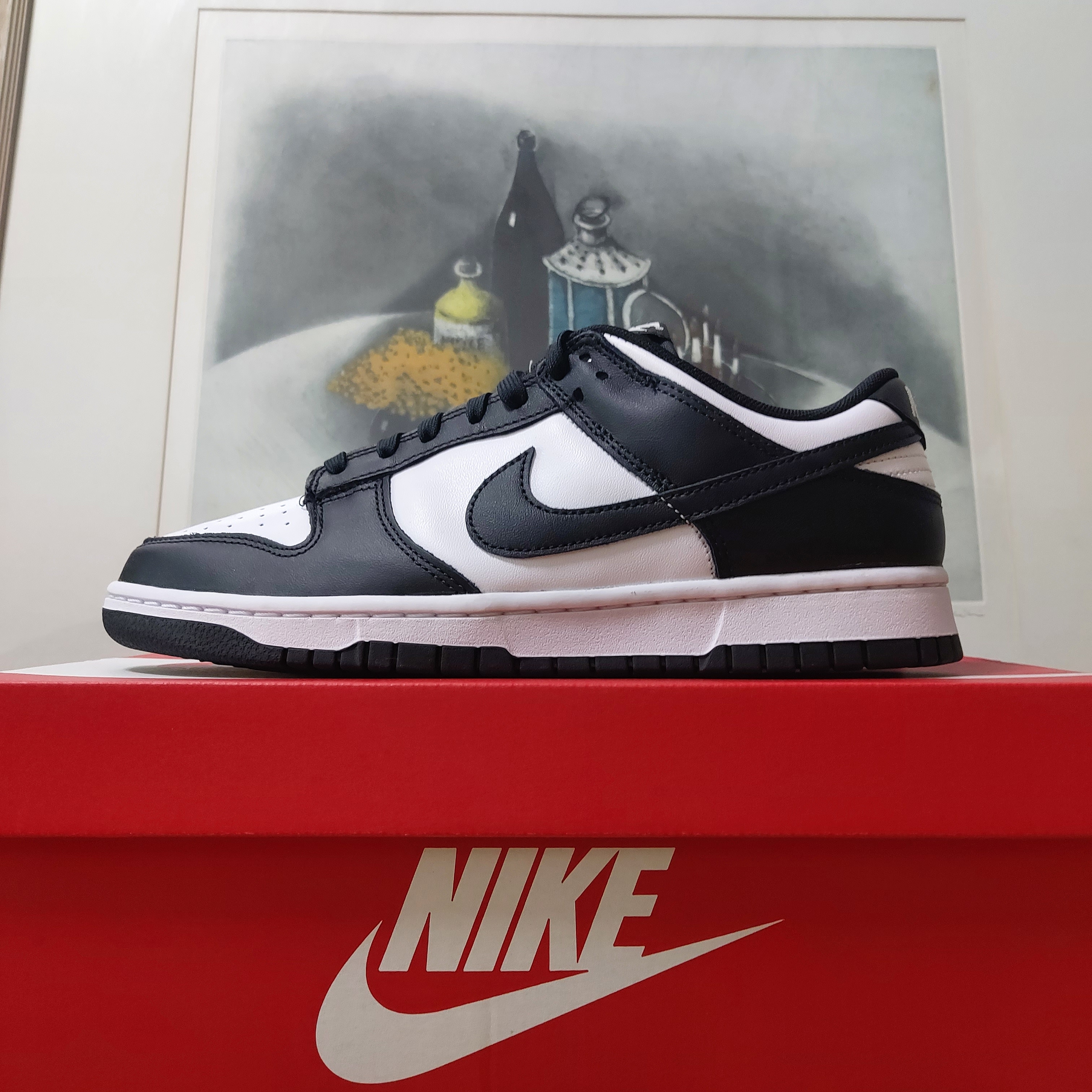 Nike Dunk Low Retro Black 착용 스타일 - 1