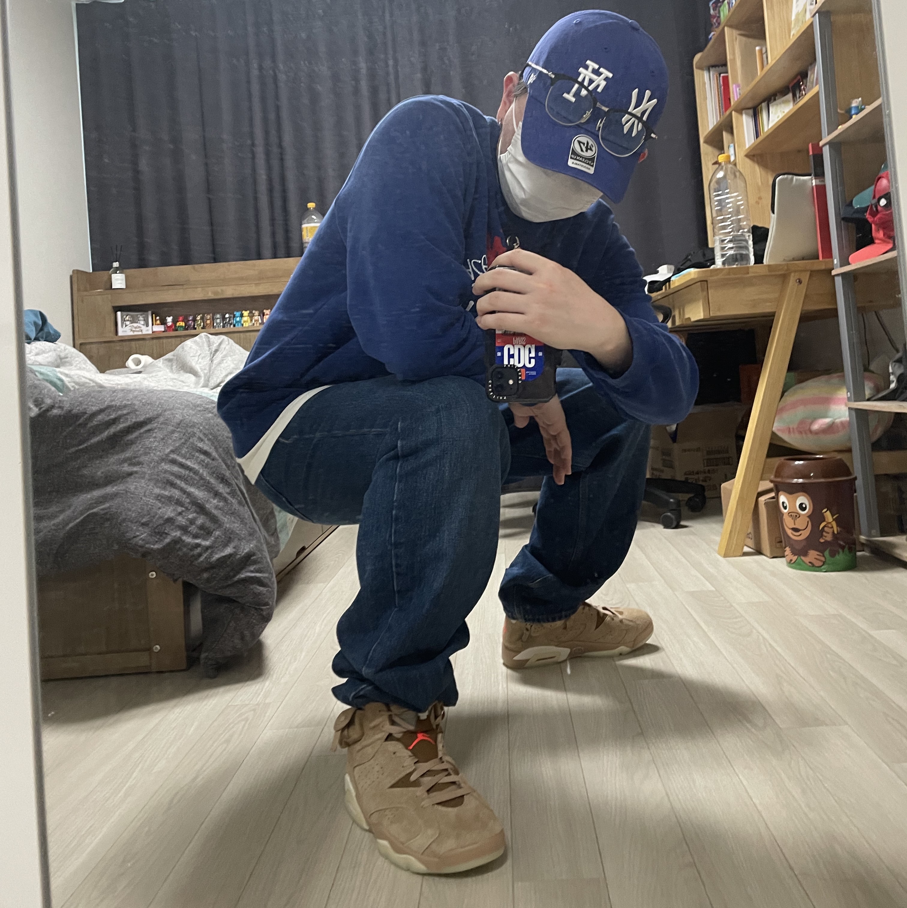 Jordan 6 x Travis Scott Retro SP British Khaki 착용 스타일 - 2