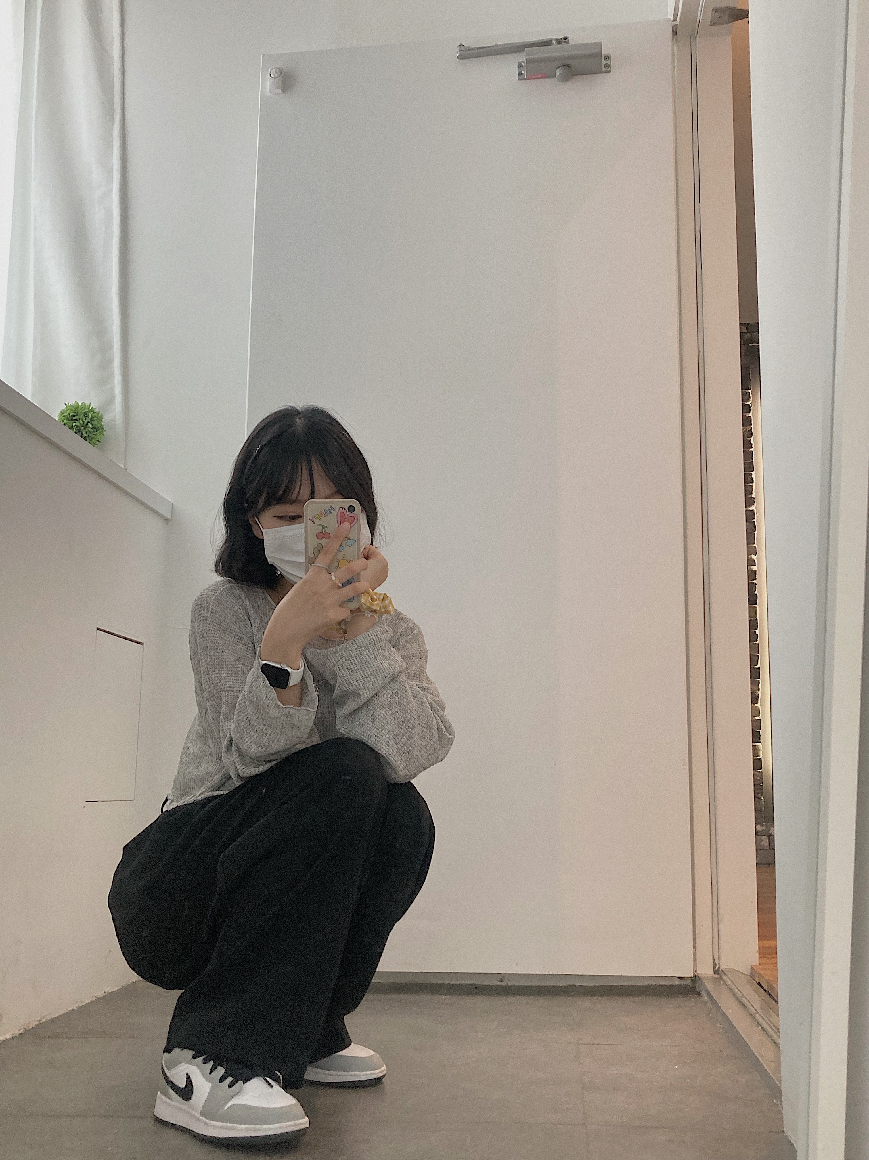 (GS) Jordan 1 Low Light Smoke Grey 착용 스타일