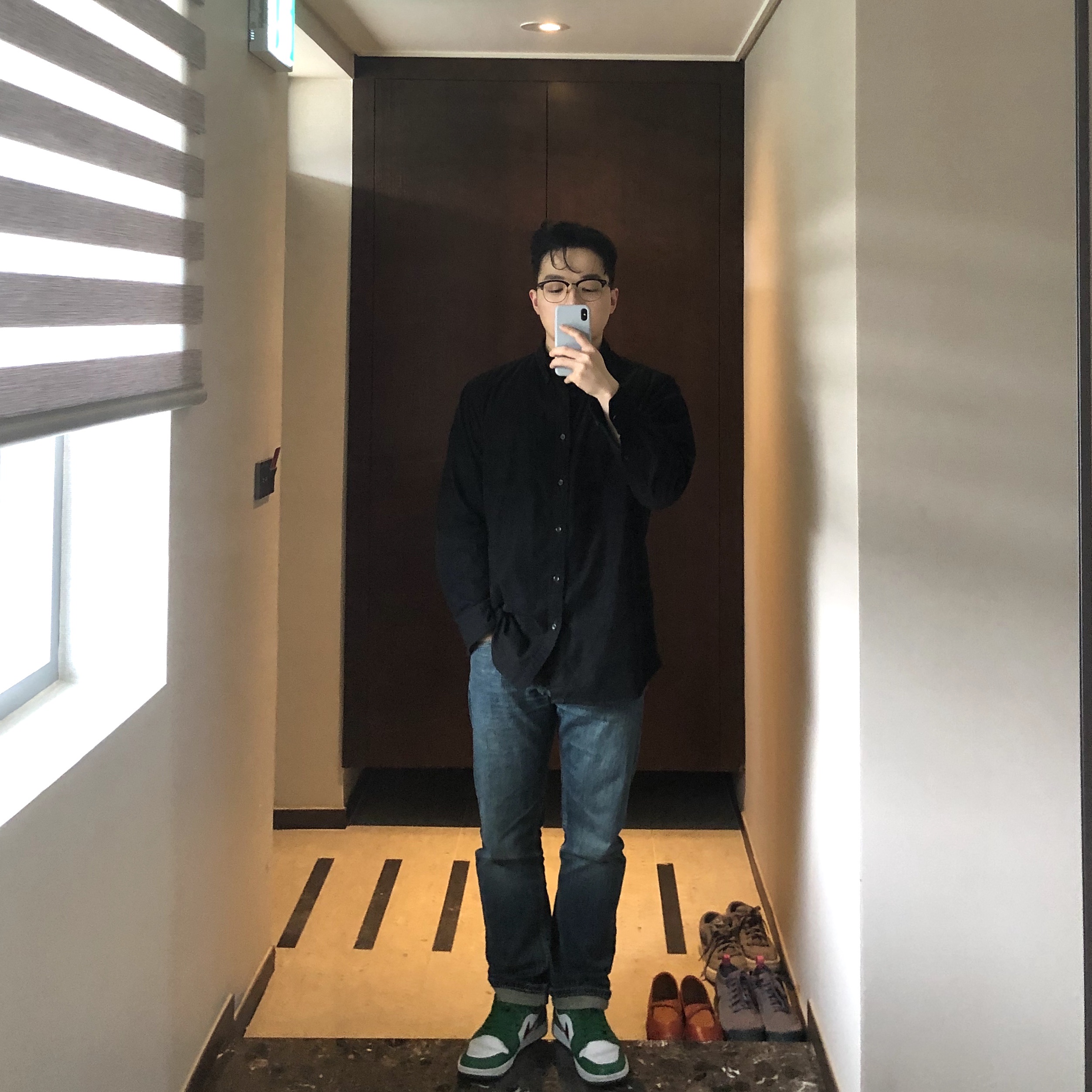 Jordan 1 Low Pine Green 착용 스타일