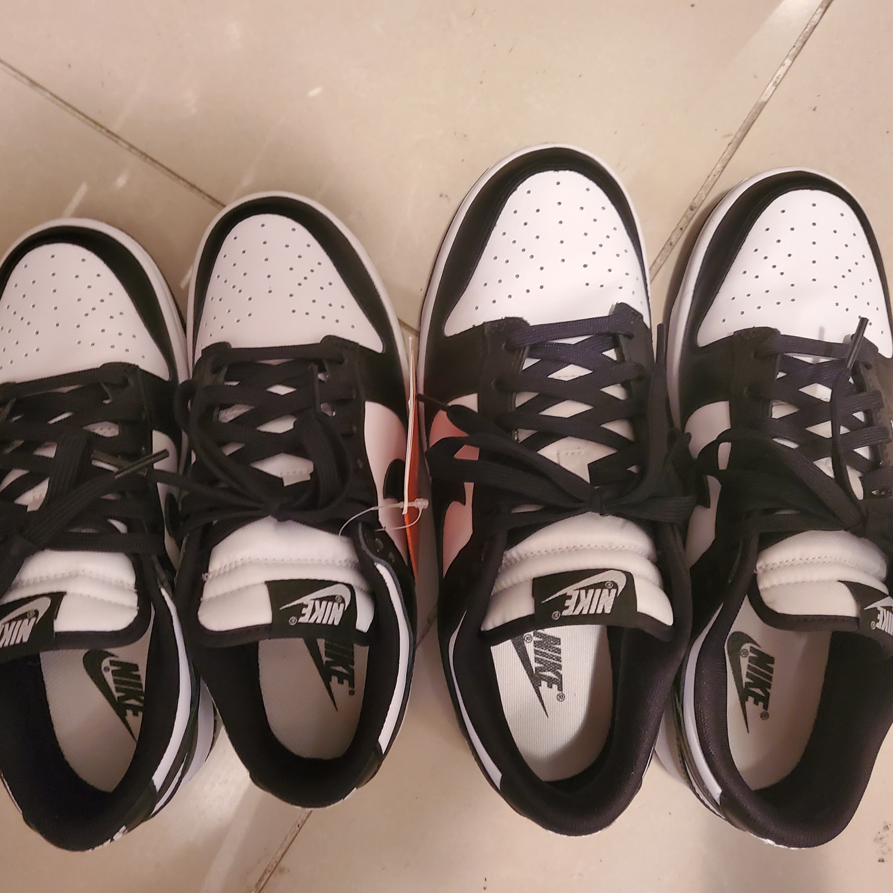 (W) Nike Dunk Low Black, Nike Dunk Low Retro Black 착용 스타일 - 4
