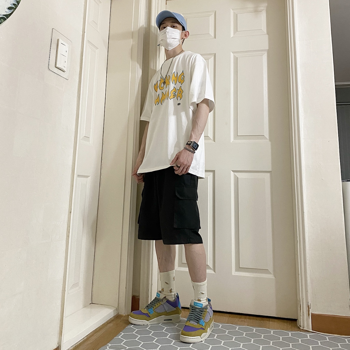 Jordan 4 x Union Retro SP Desert Moss 착용 스타일