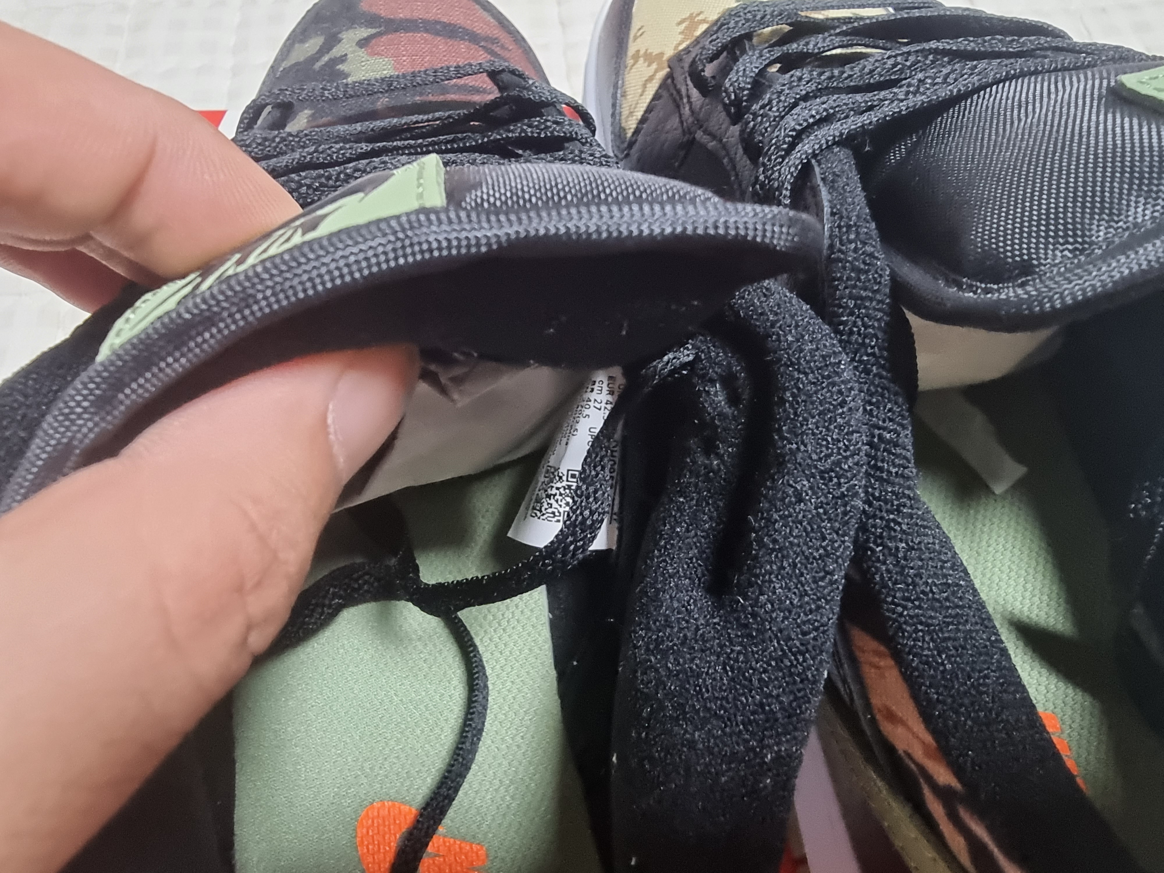 Nike Dunk Low SE Black Multi Camo 착용 스타일 - 4