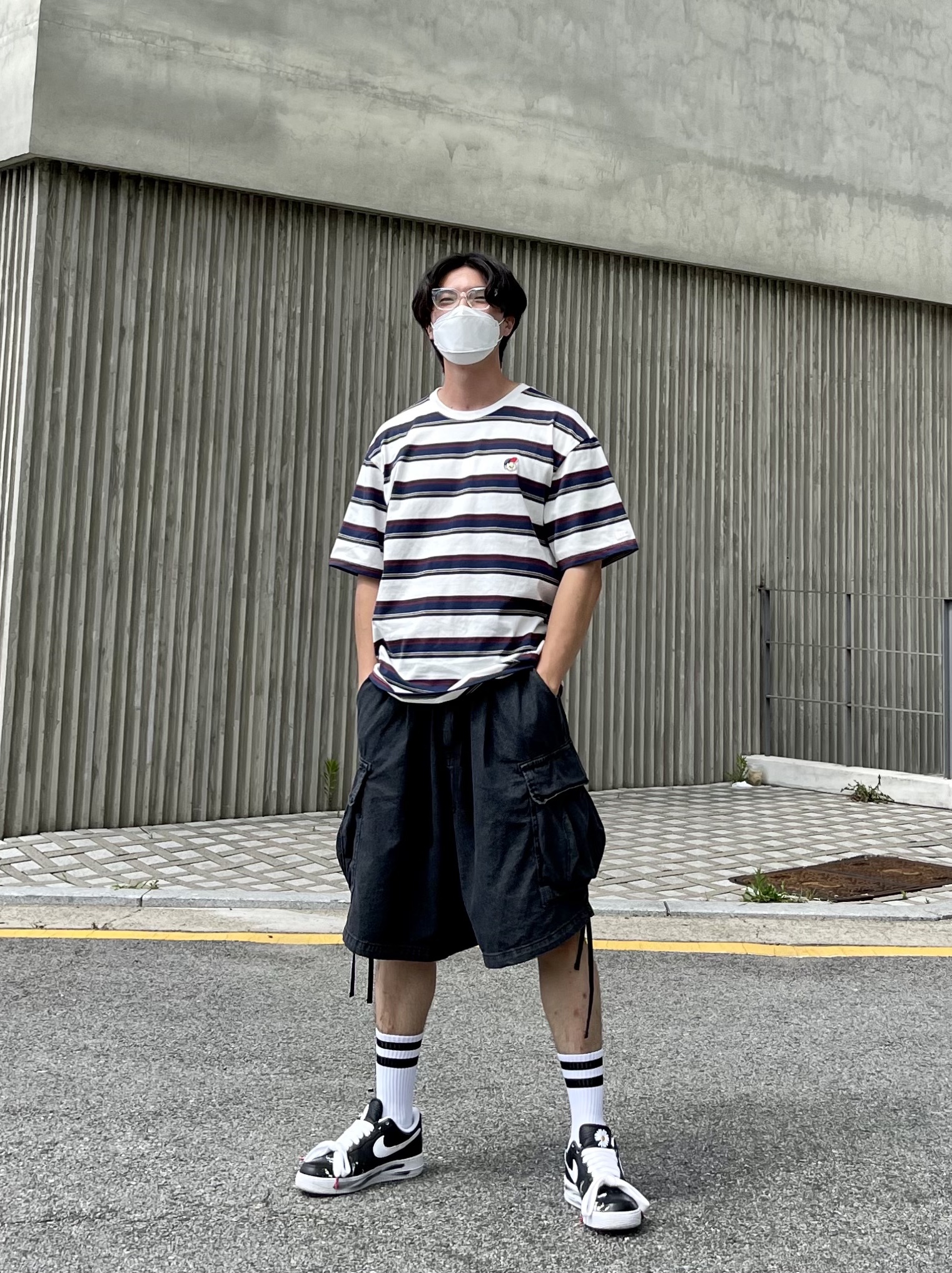 Nike x Peaceminusone Air Force 1 Low Para-Noise 착용 스타일 - 1